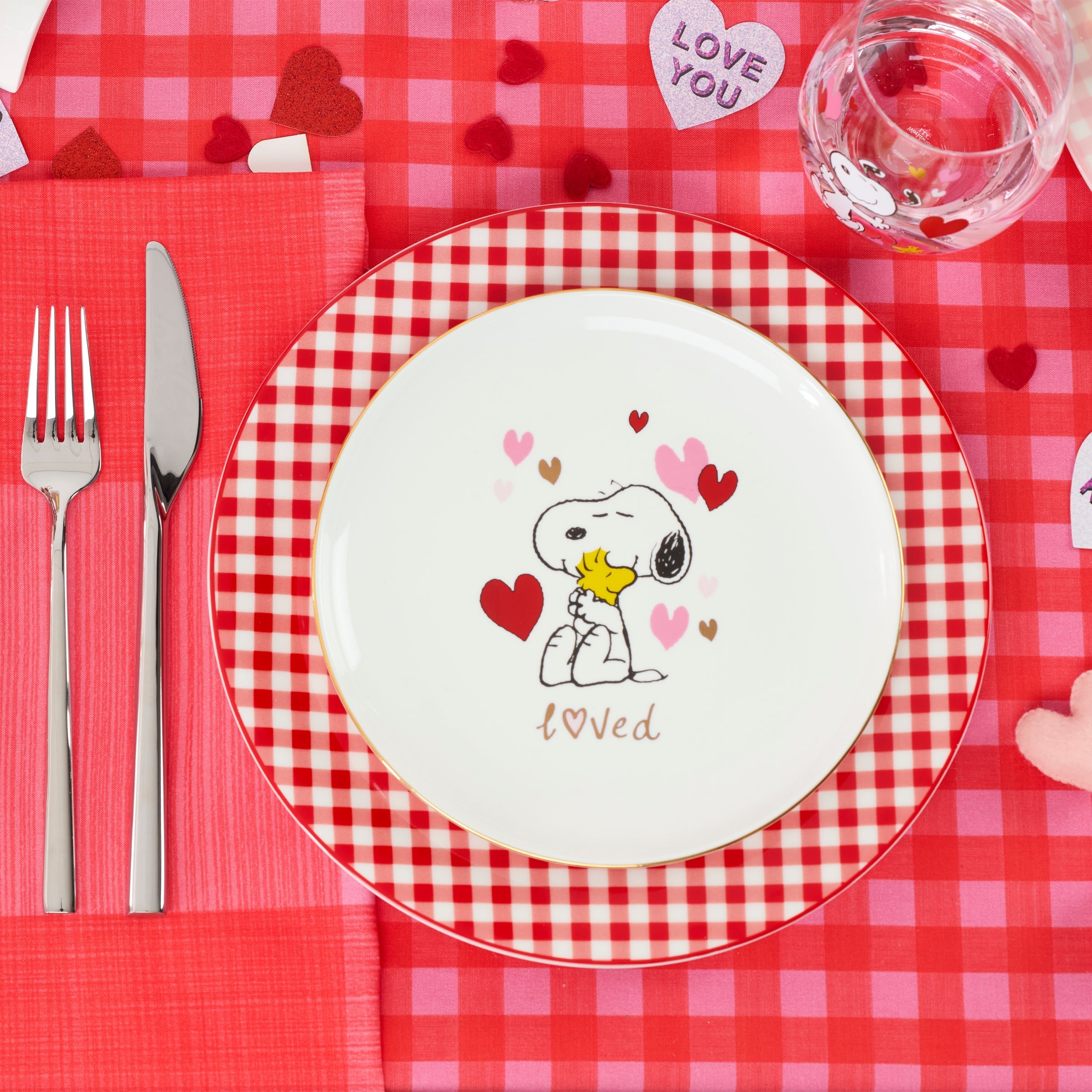 Lenox Westmore Gingham Red Dinner Plates, Set of 4 - Image 4