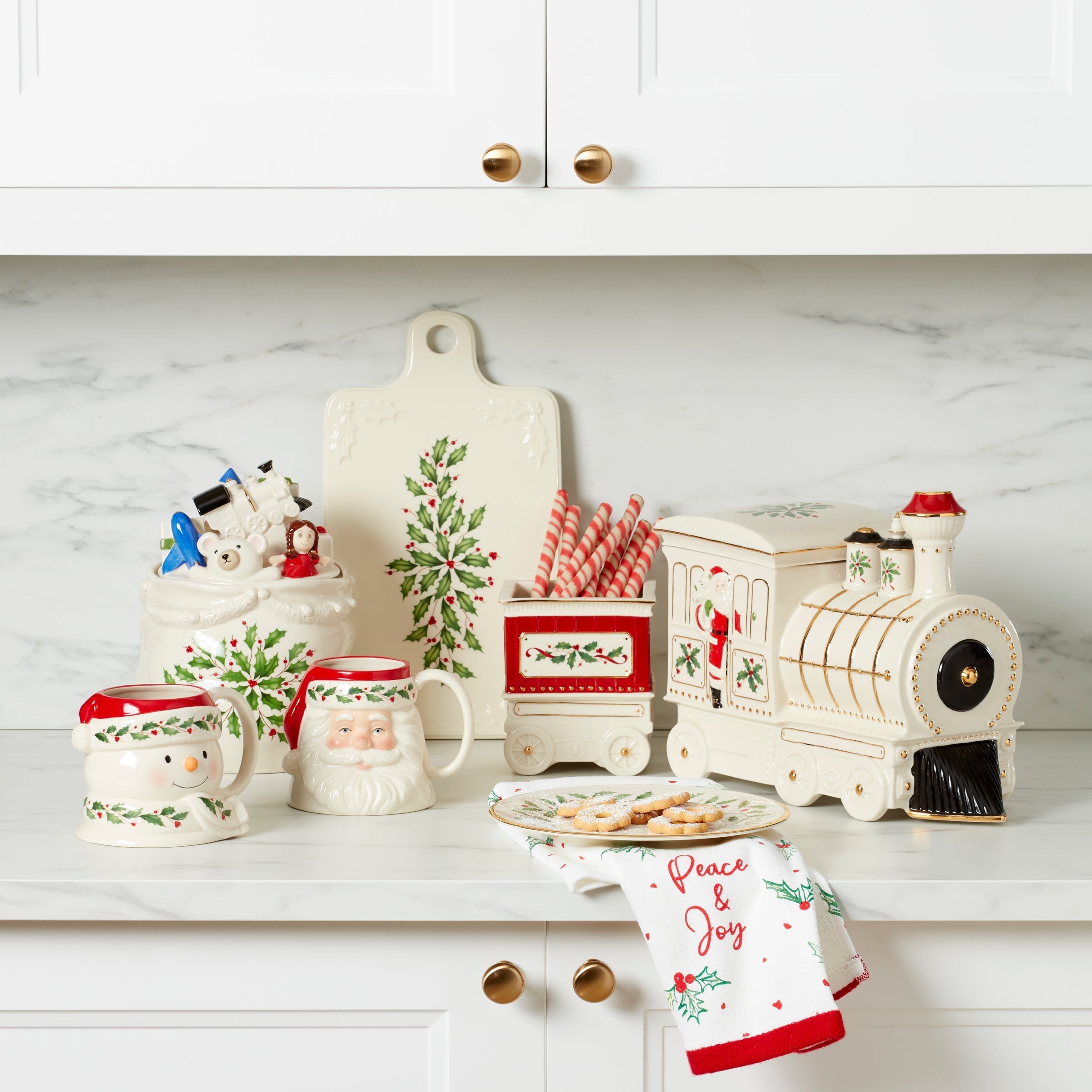 Lenox Westmore Holiday Train 5-Piece Serving Set - Image 5