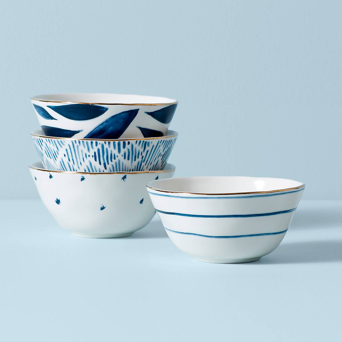 Lenox Westmore Blue Bay Dessert Bowls, Set of 4