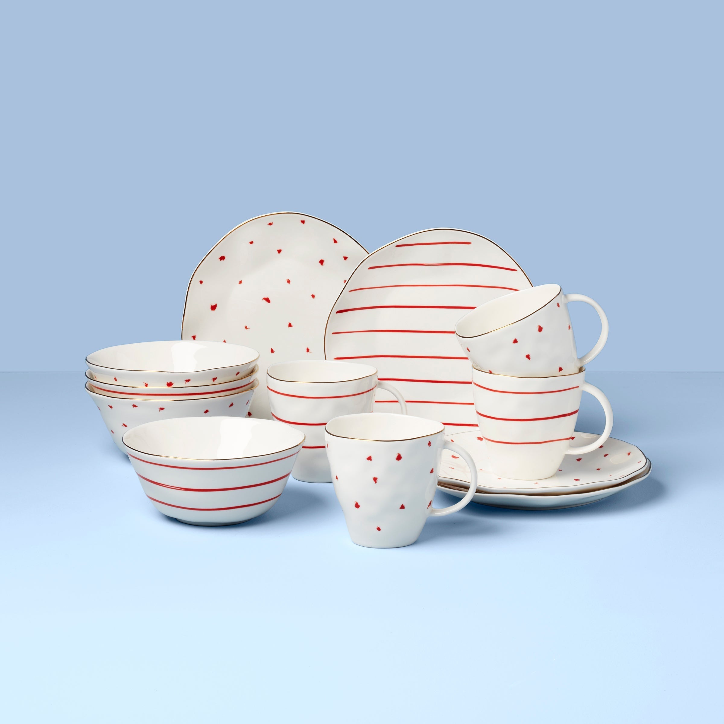 Lenox Westmore Garnet Bay 12-Piece Dessert Set