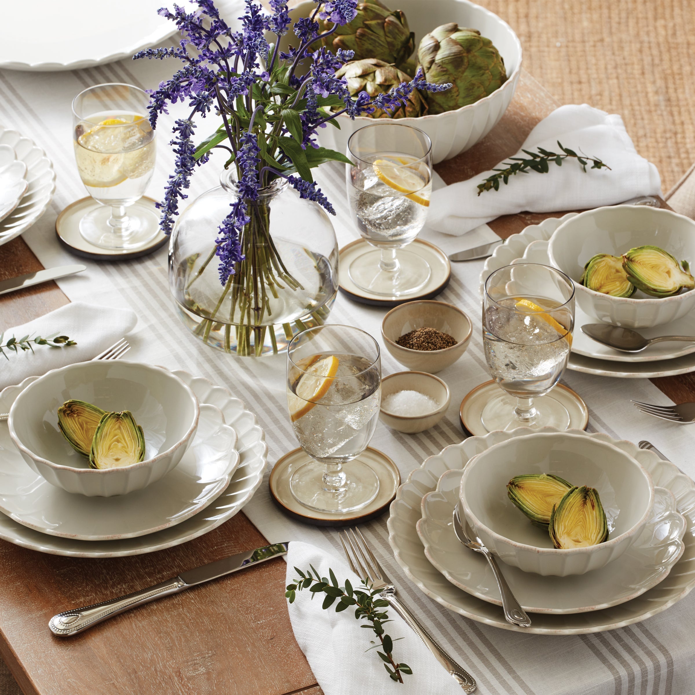 Lenox Westmore French Perle Scallop White Accent Plates, Set of 4 - Image 14