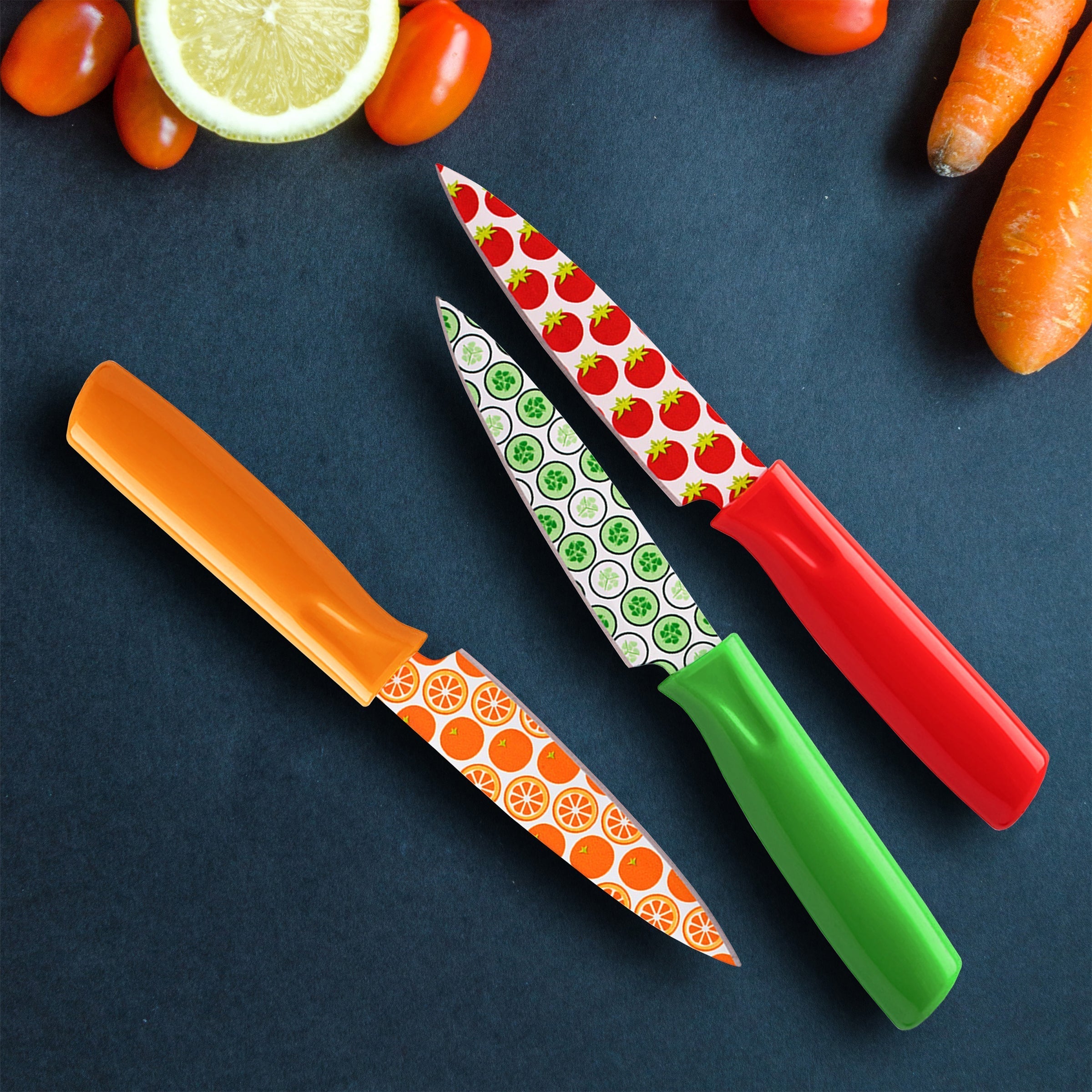 Lenox Westmore Printed Fruit 3-Piece Paring Knife Set - Image 2