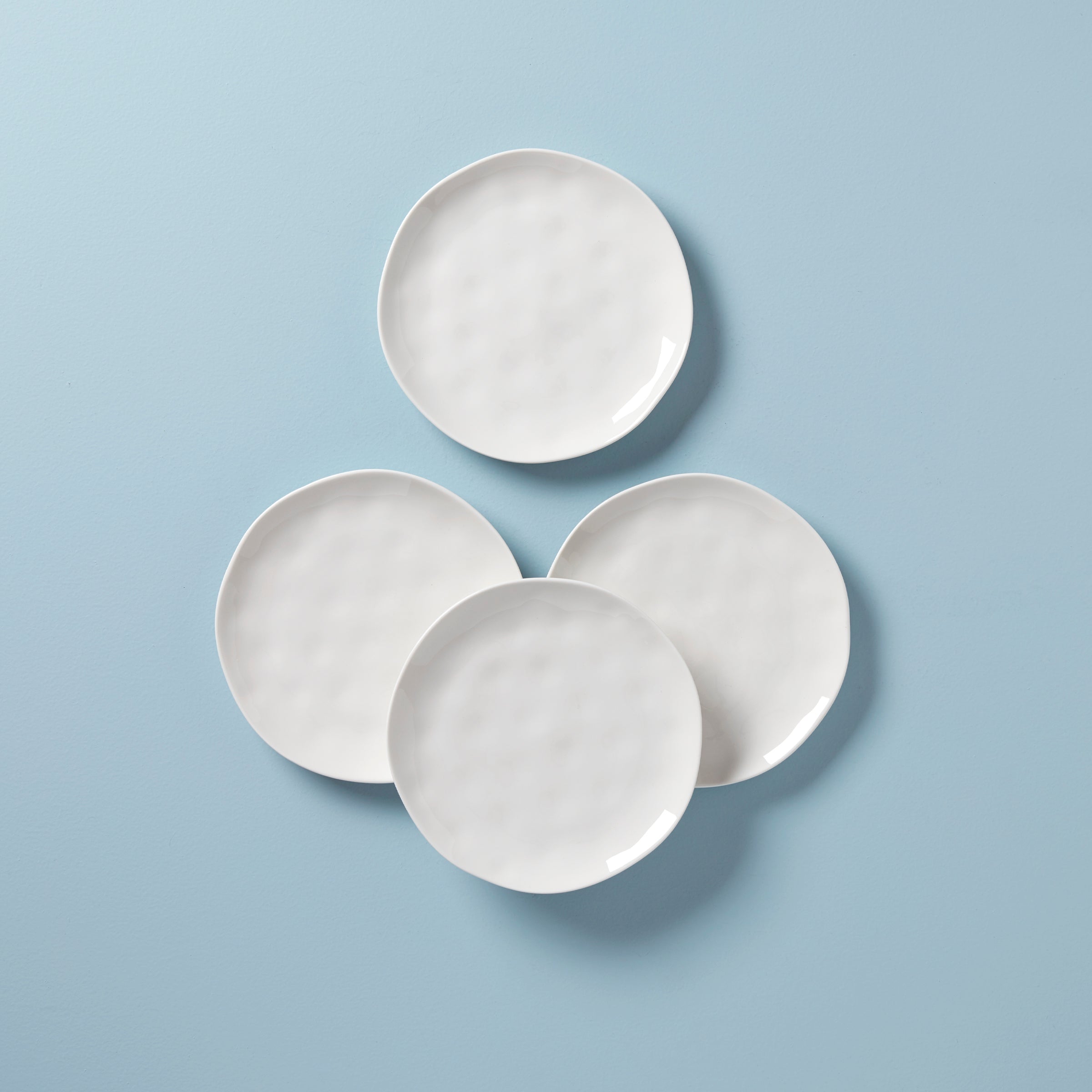 Lenox Westmore Bay Colors White Accent Plates, Set of 4