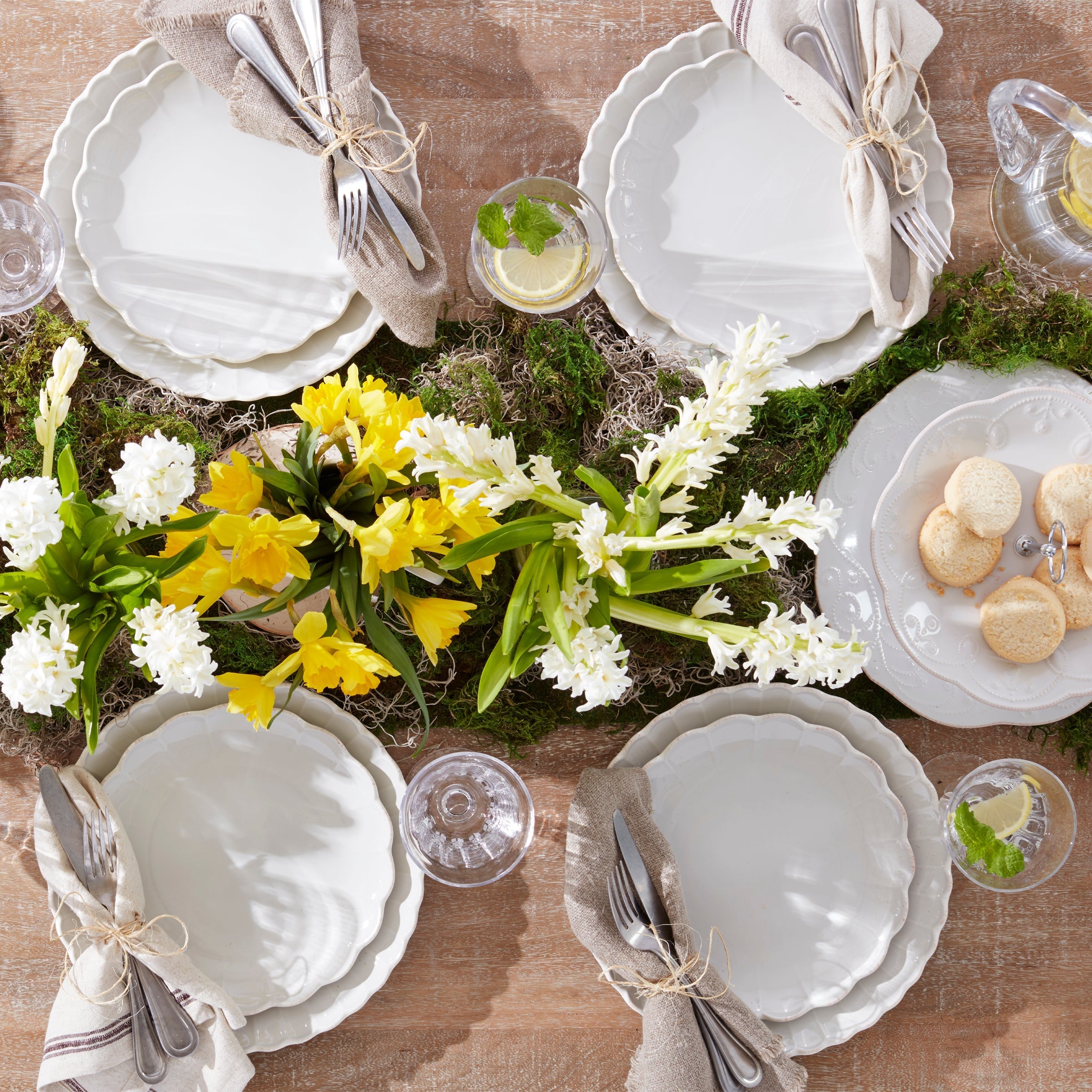 Lenox Westmore French Perle Scallop White 12-Piece Dinnerware Set - Image 7
