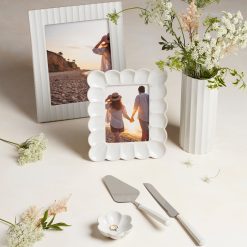 Alternative view of Lenox Westmore French Perle Scallop White 5x7 Photo Frame
