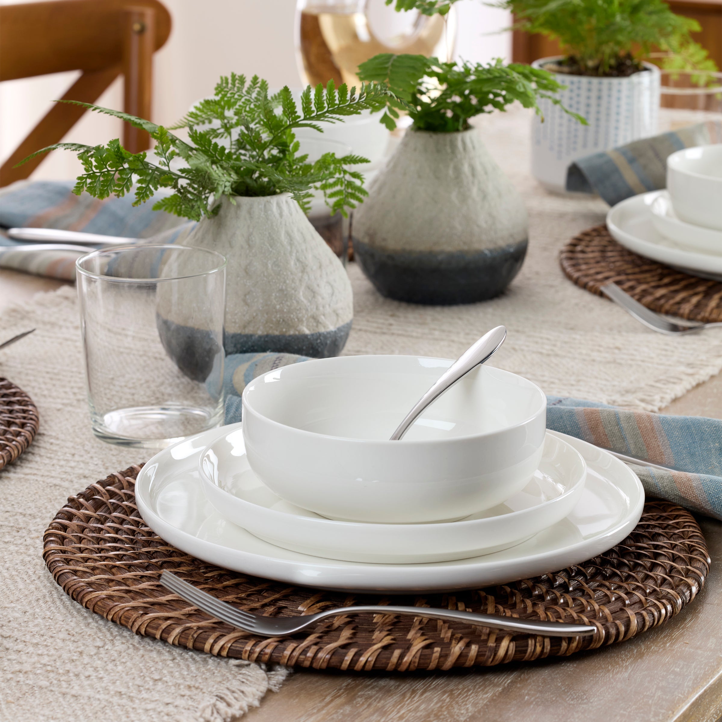 Lenox Westmore 24 Seven White 18-Piece Dinnerware Set - Image 4