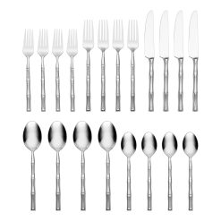 Alternative view of Lenox Westmore Bamboo 20-Piece Flatware Set