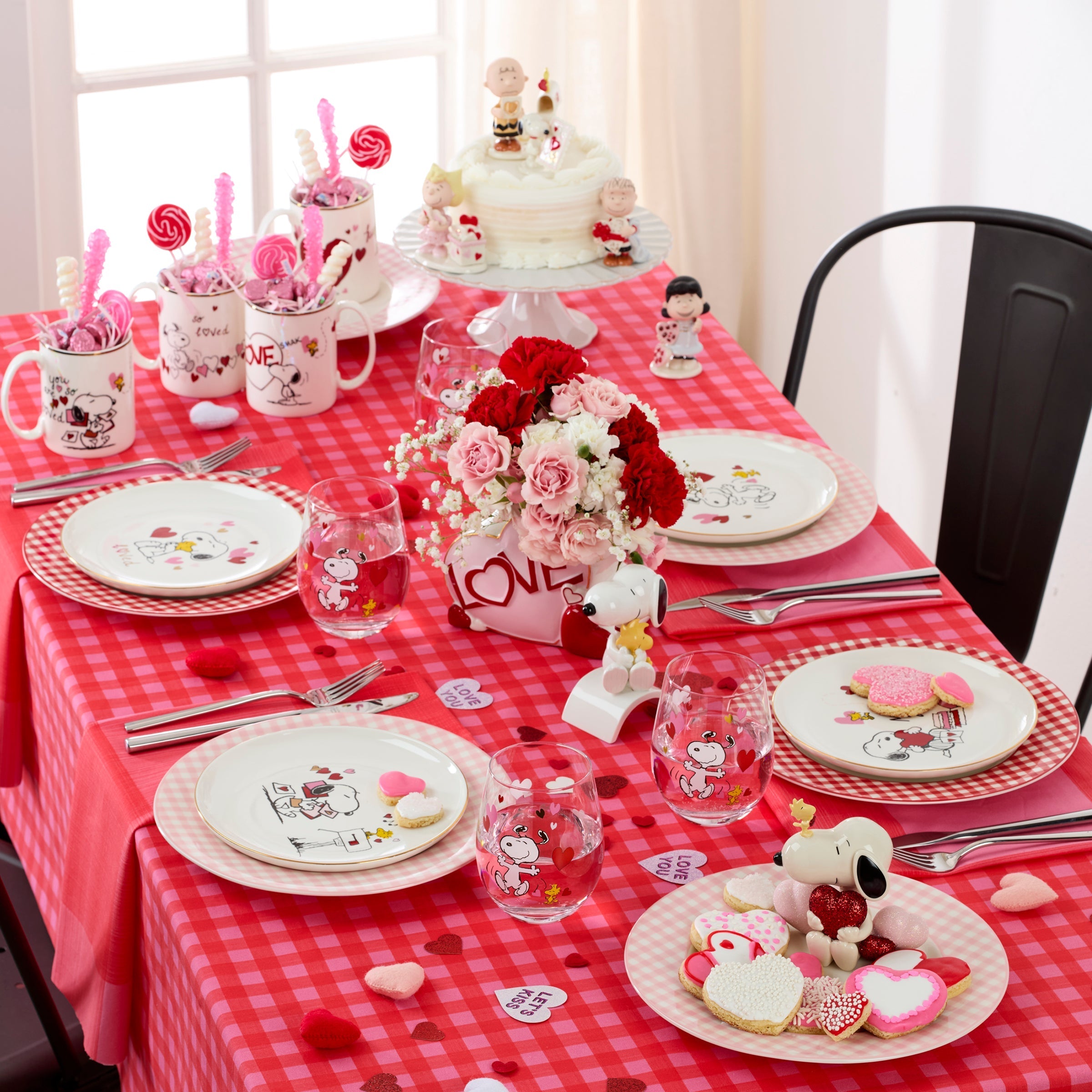 Lenox Westmore Gingham Red Dinner Plates, Set of 4 - Image 2