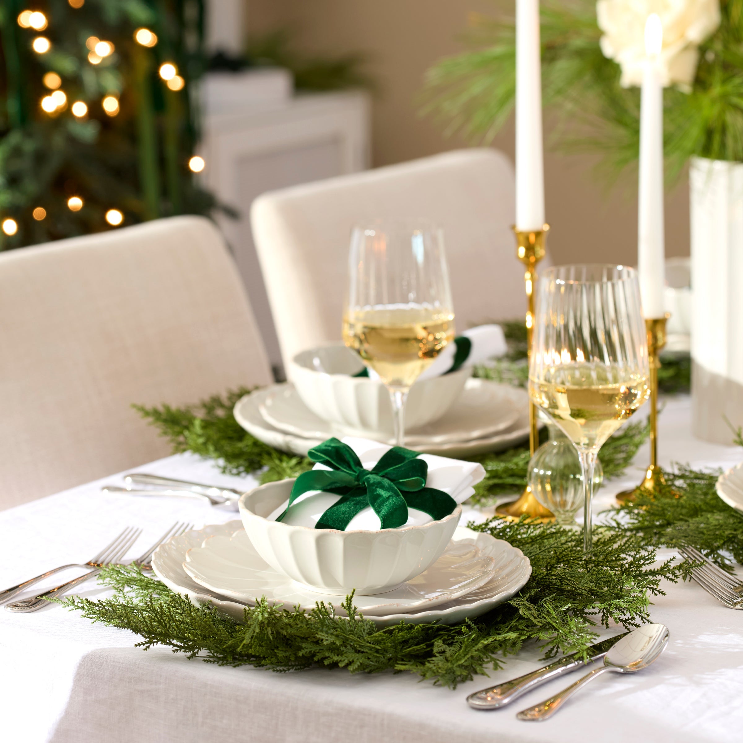 Lenox Westmore French Perle Scallop White All-Purpose Bowls, Set of 4 - Image 4