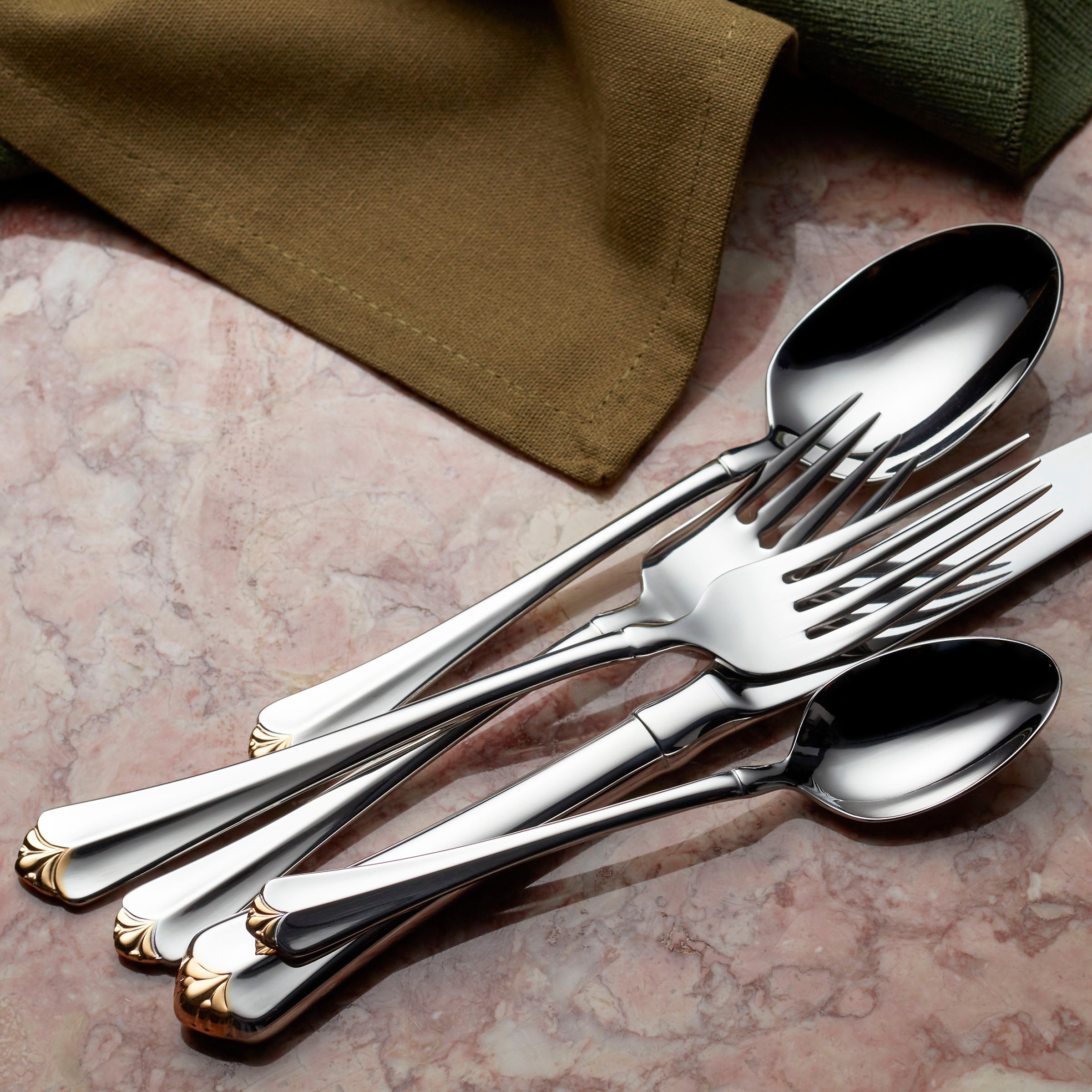 Lenox Westmore Golden Juilliard 20-Piece Flatware Set - Image 2
