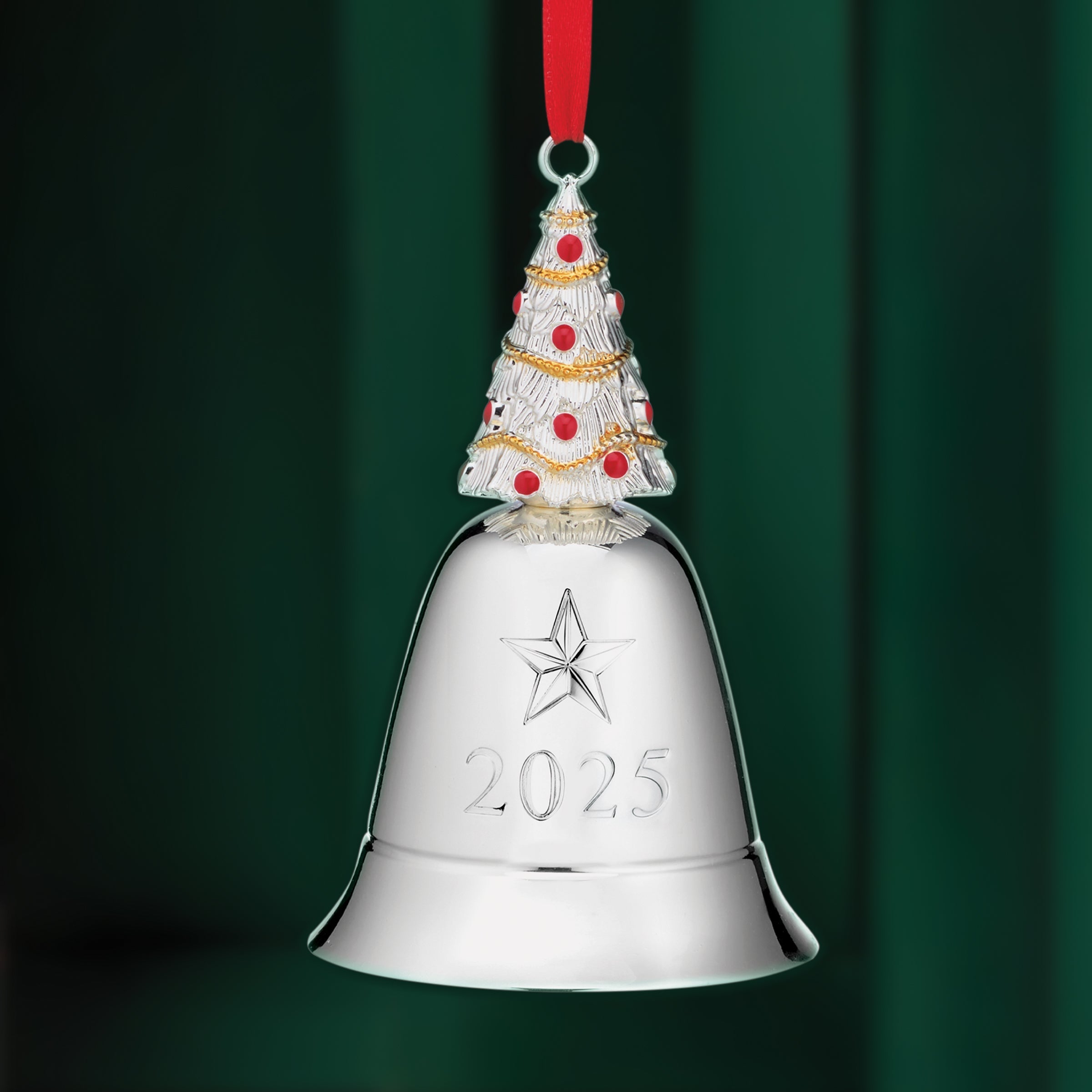 Lenox Westmore 2025 Musical Bell Silverplate Ornament - Image 2