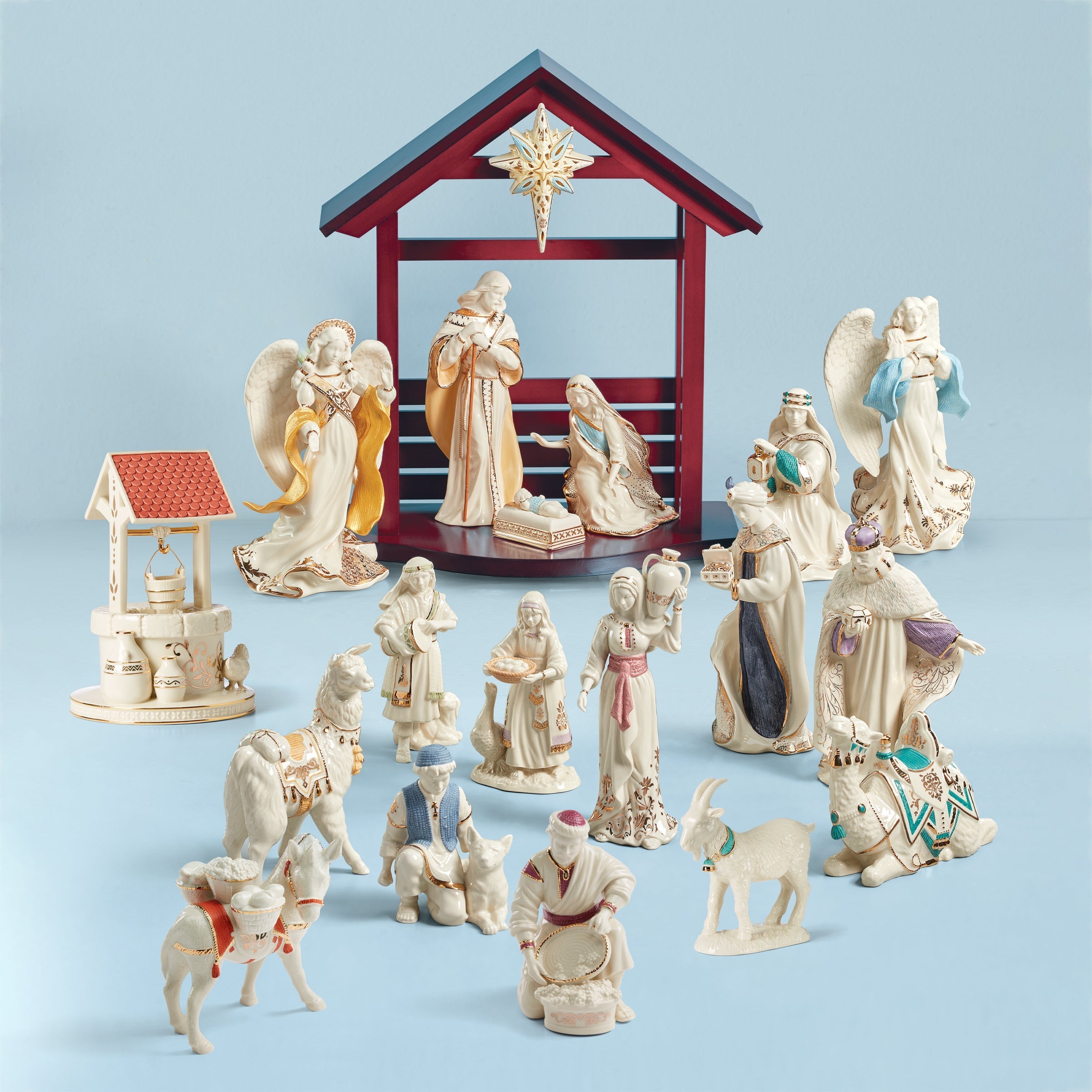 Lenox Westmore First Blessing Nativity Town Water Well Figurine - Image 3