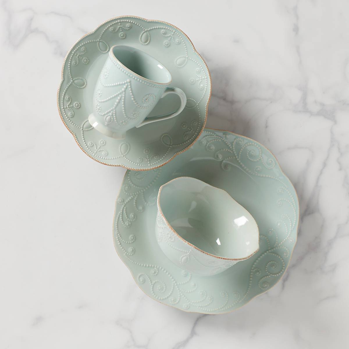 Lenox Westmore French Perle Ice Blue 4-Piece Place Setting