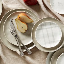 Alternative view of Lenox Westmore Bay Colors Grey Accent Plates, Set of 4