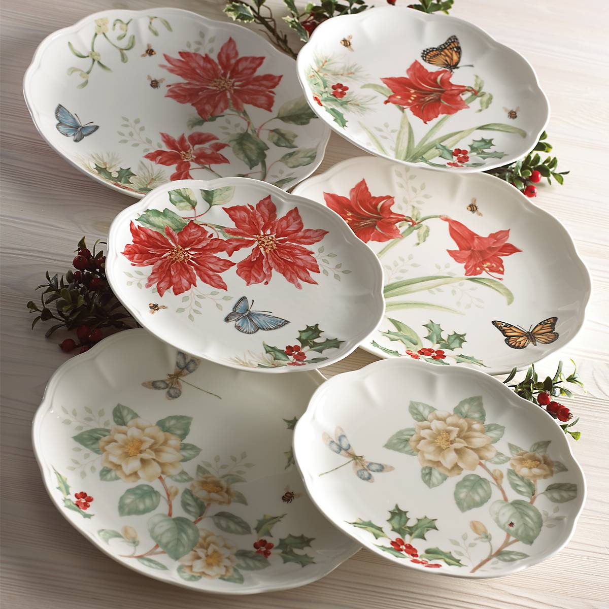 Lenox Westmore Butterfly Meadow Holiday 18-Piece Dinnerware Set - Image 4