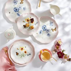 Alternative view of Lenox Westmore Butterfly Meadow Pink 12-Piece Dinnerware Set