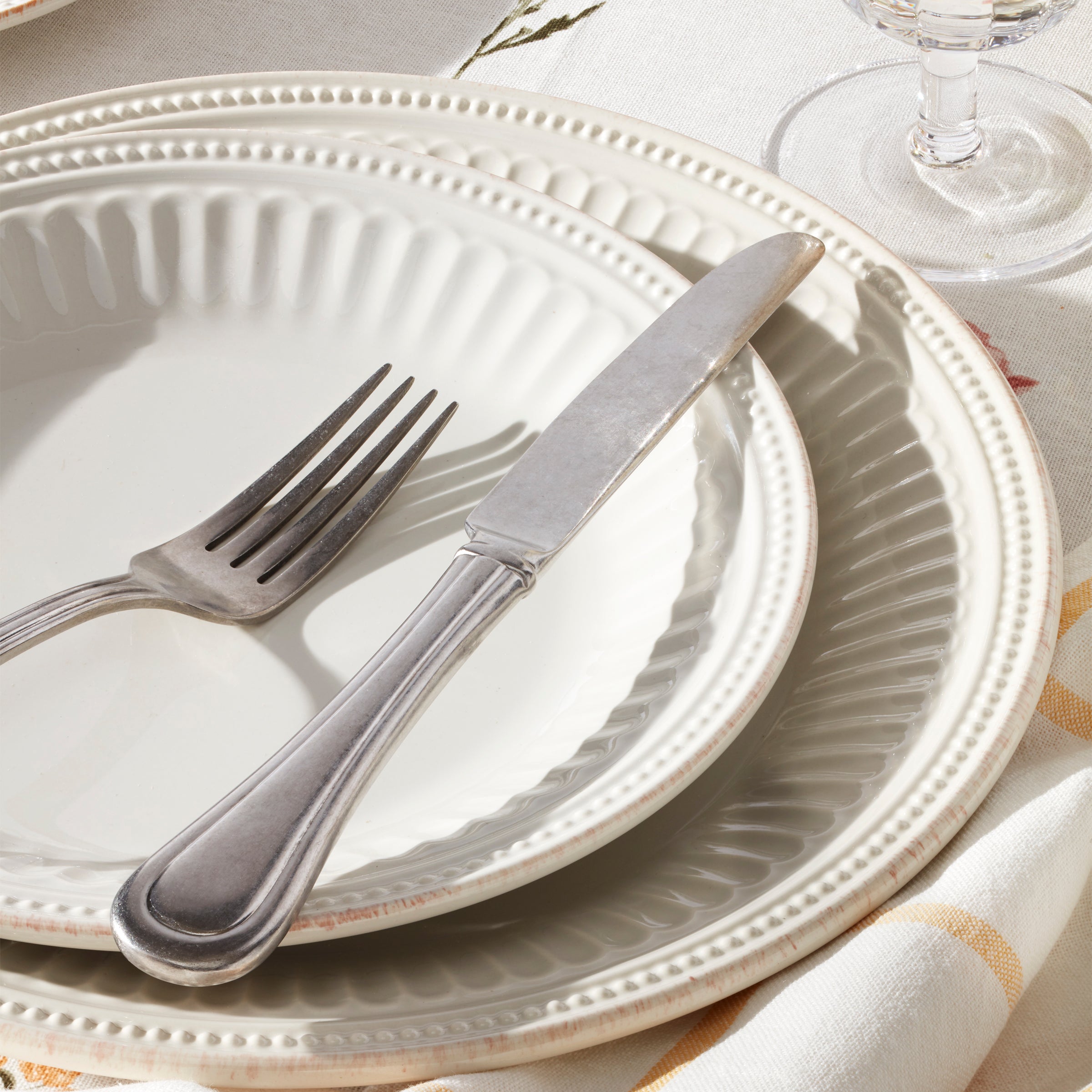 Lenox Westmore French Perle Groove White 18-Piece Dinnerware Set - Image 5