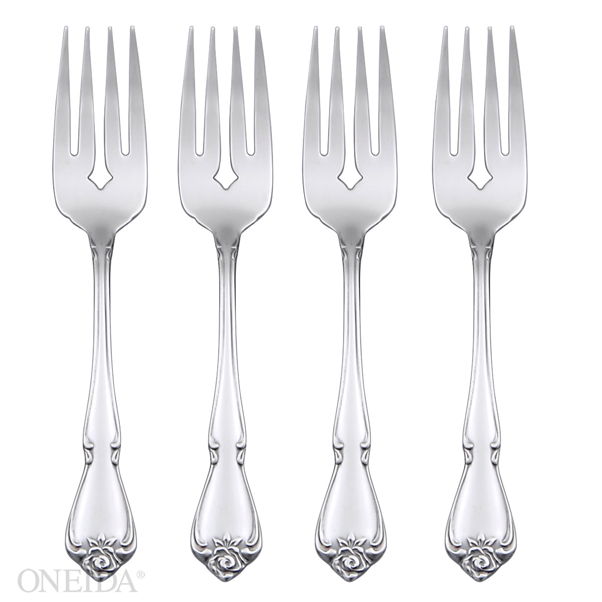 Lenox Westmore True Rose Everyday Flatware Salad Forks, Set Of 4