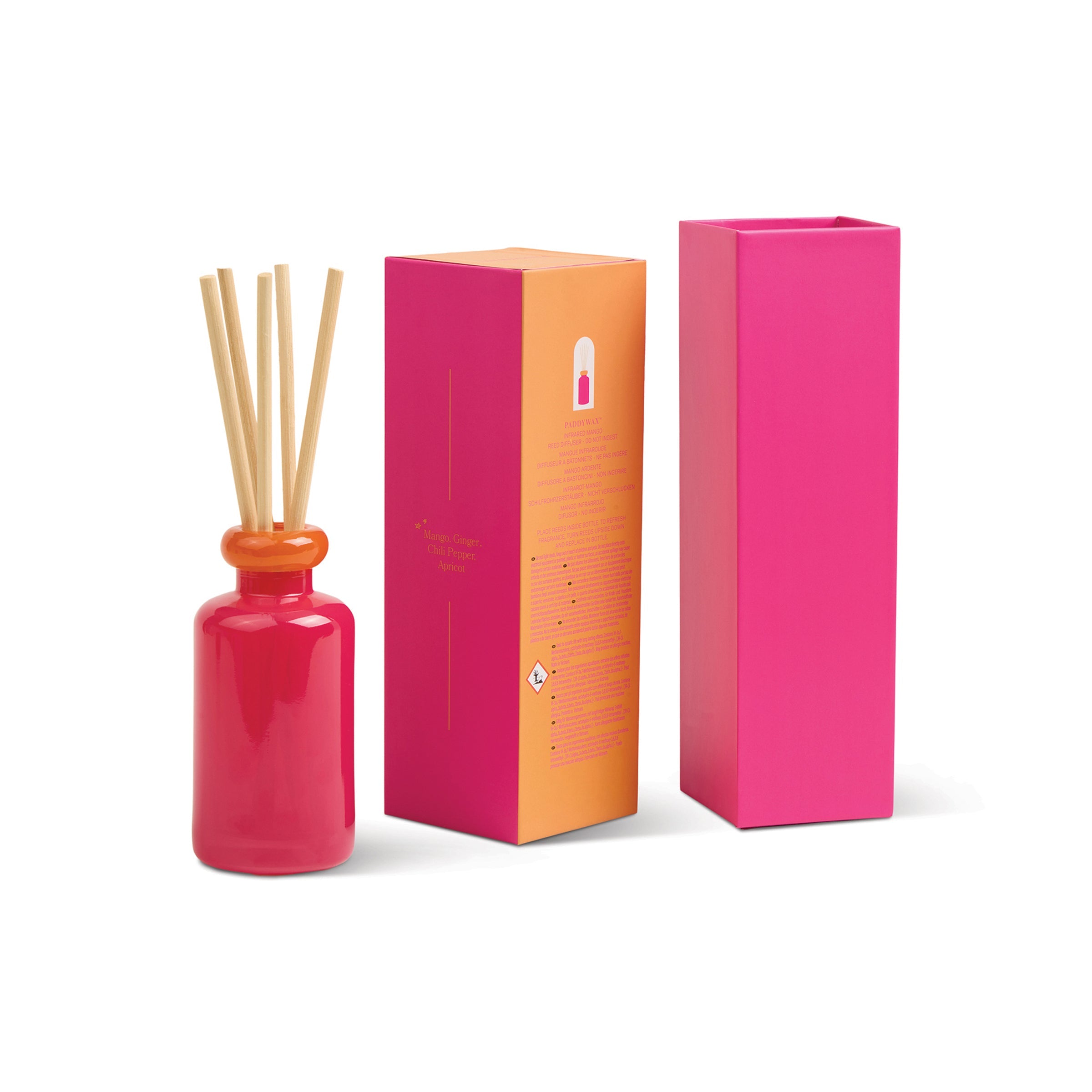 Lenox Westmore Stacked Infrared Mango 3.2oz Reed Diffuser - Image 4
