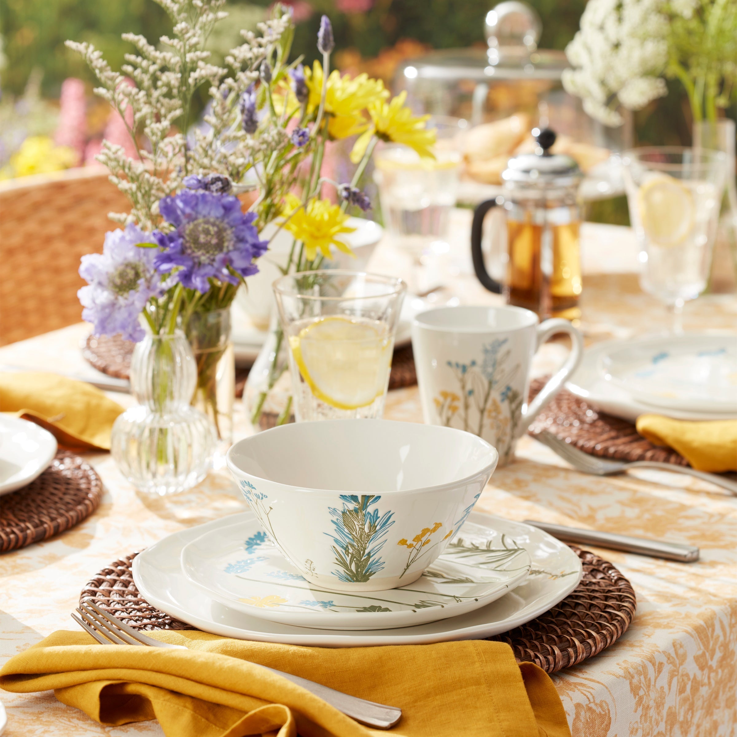 Lenox Westmore Wildflowers 12-Piece Dinnerware Set - Image 5