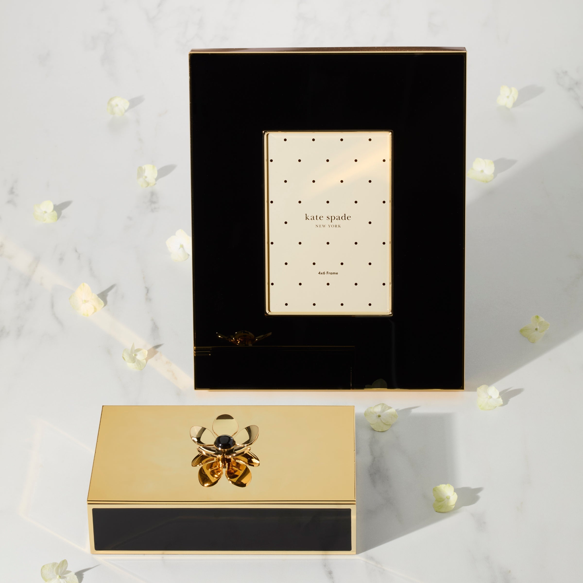 Lenox Westmore Make It Pop Black Large Floral Box - Image 3