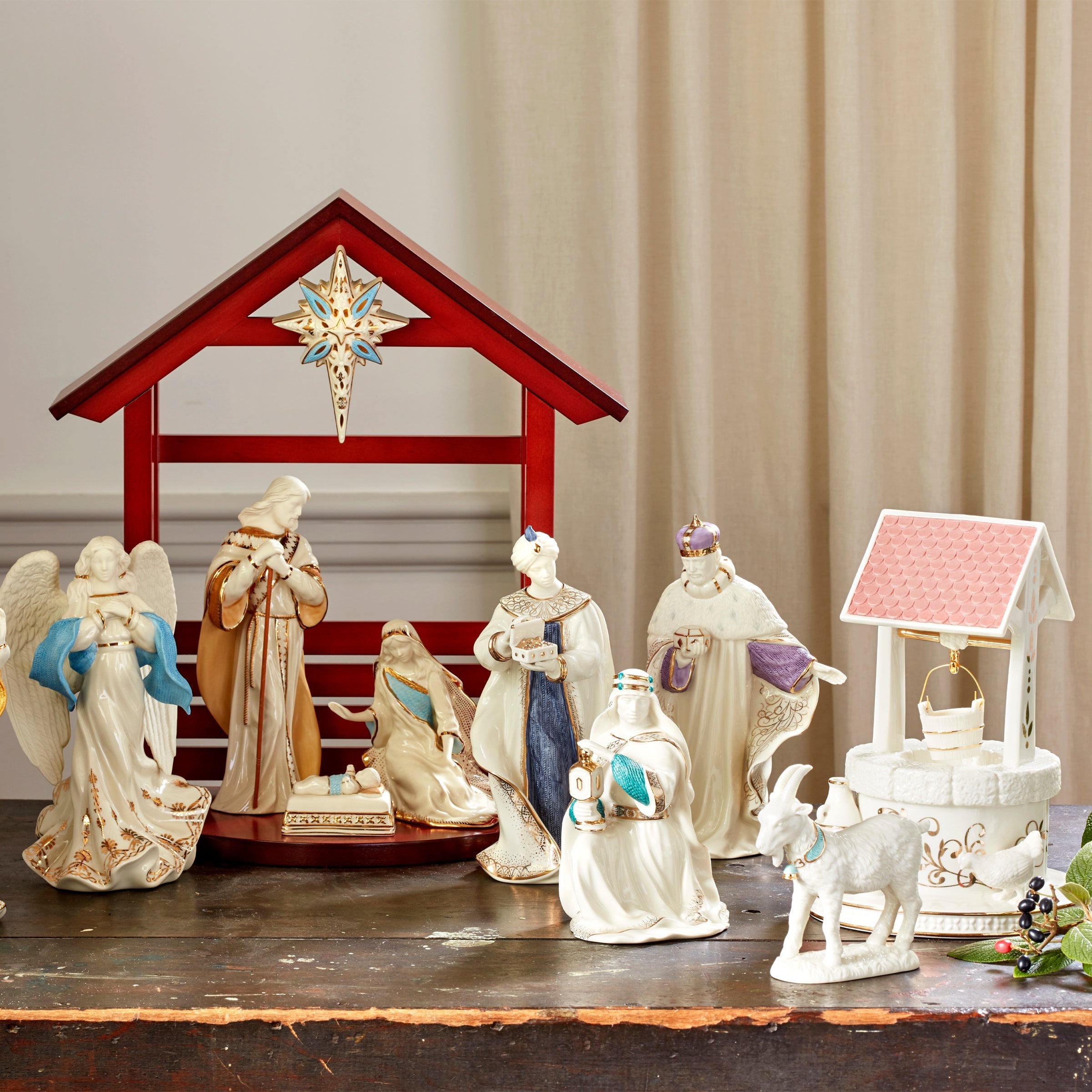 Lenox Westmore First Blessing Nativity Town Water Well Figurine - Image 4