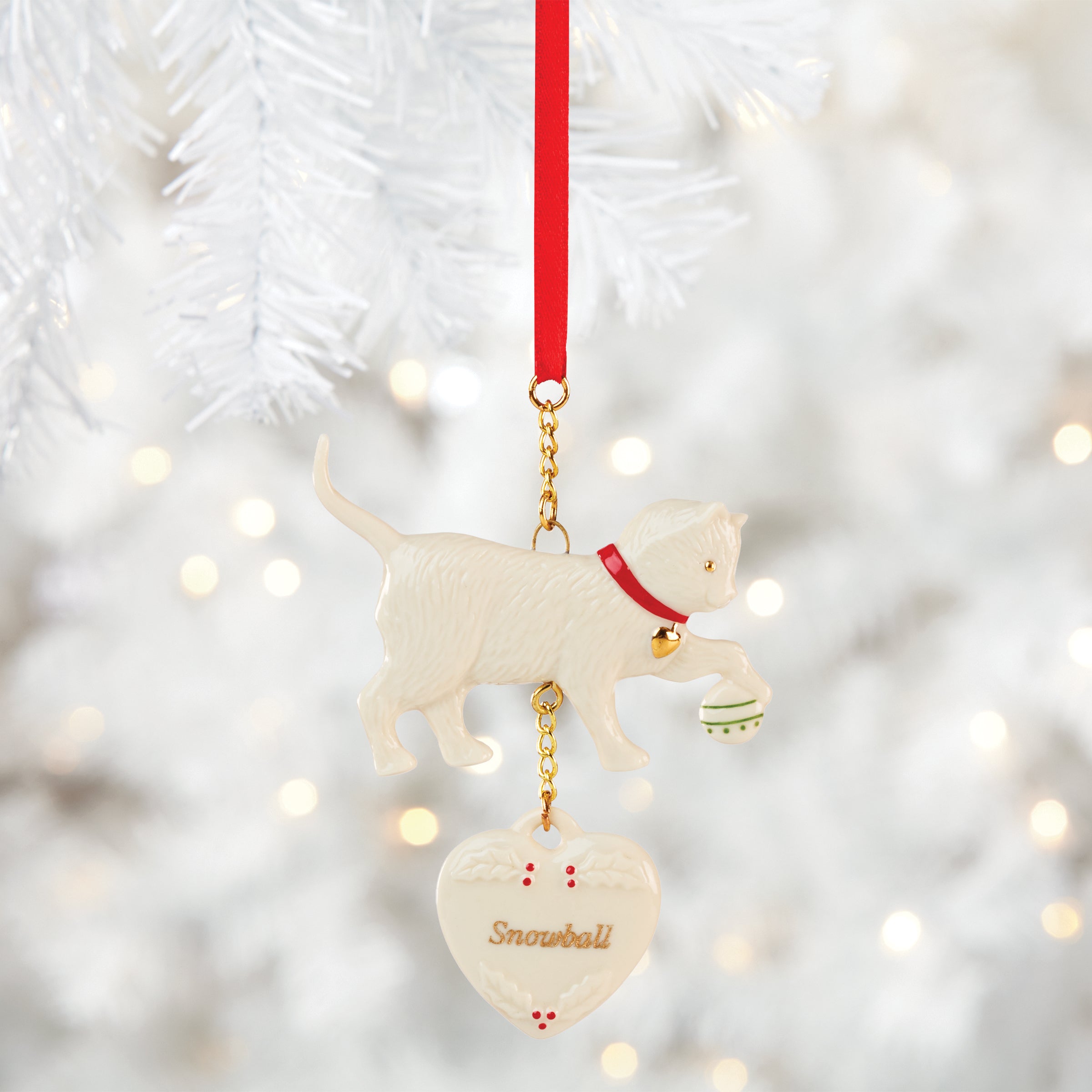 Lenox Westmore Personalized Playful Cat Ornament - Image 2