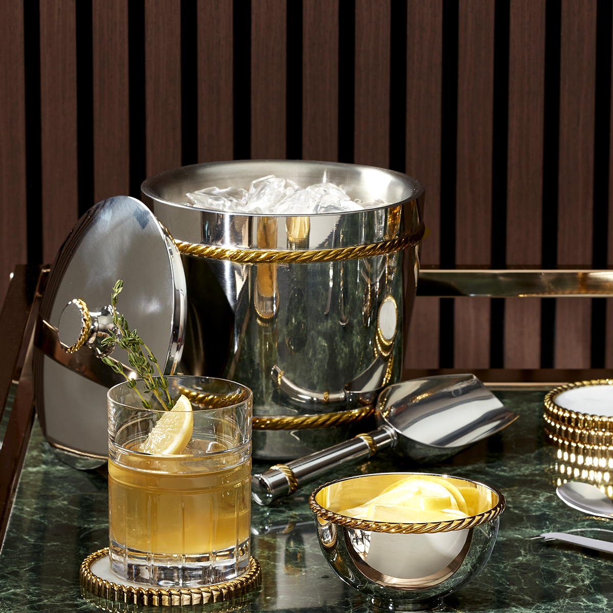 Lenox Westmore Roseland Ice Bucket & Tongs - Image 2