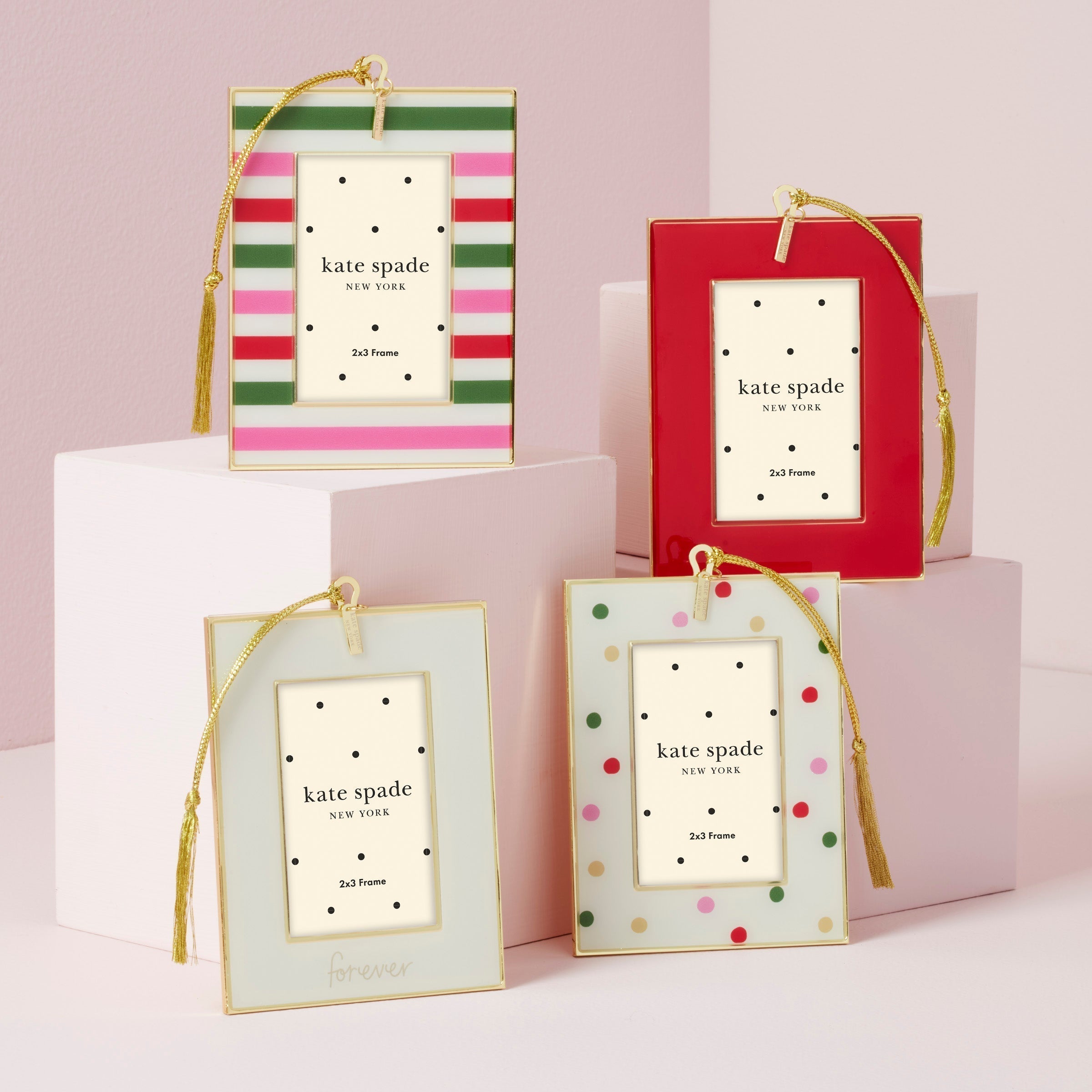 Lenox Westmore Be Jolly Dot Mini Frame Ornament - Image 2