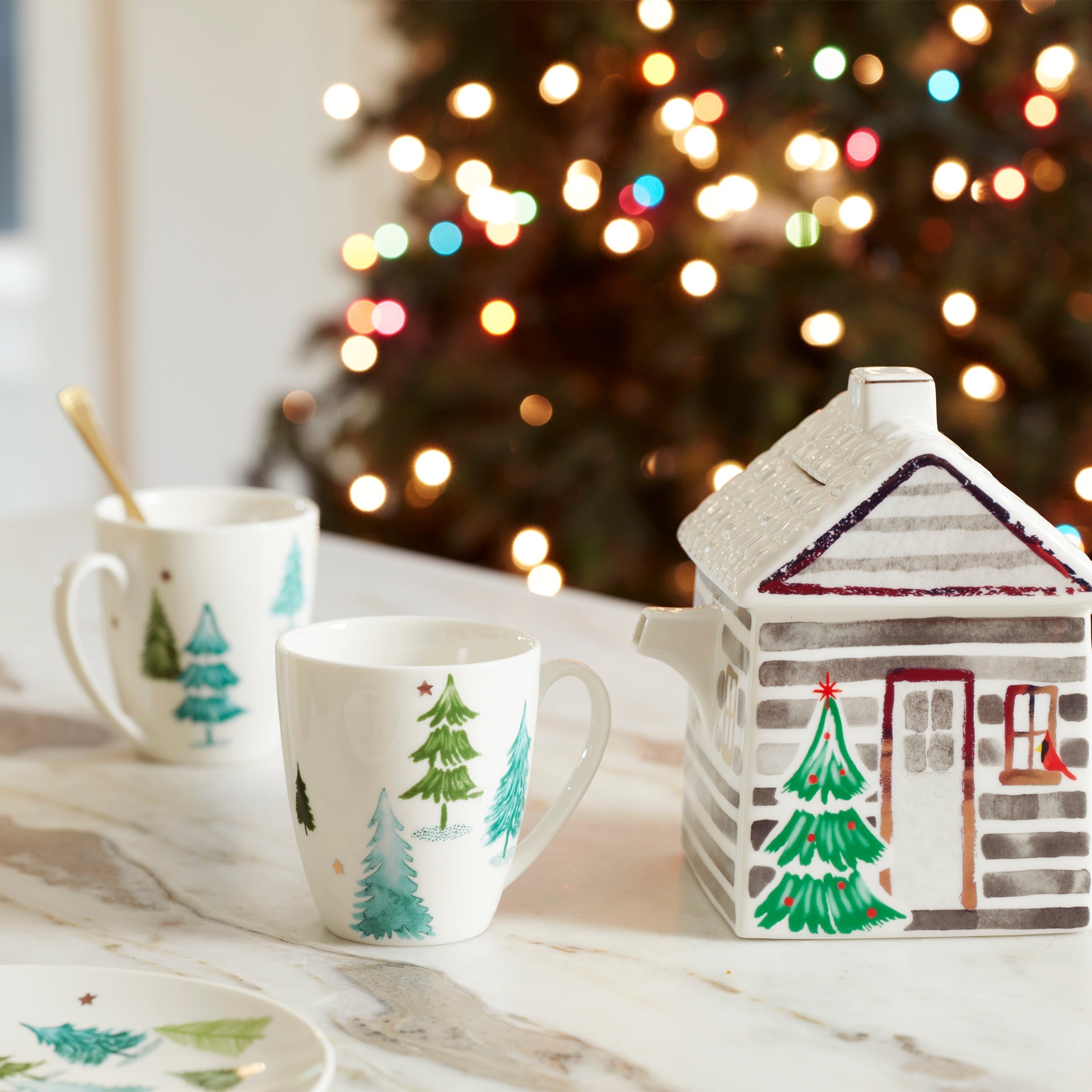 Lenox Westmore Balsam Lane Mugs, Set of 4 - Image 3