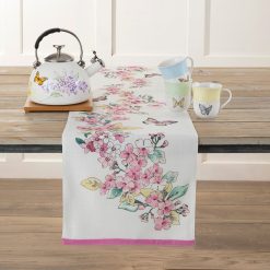 Lenox Westmore Butterfly Meadow Floral 14x72 Table Runner