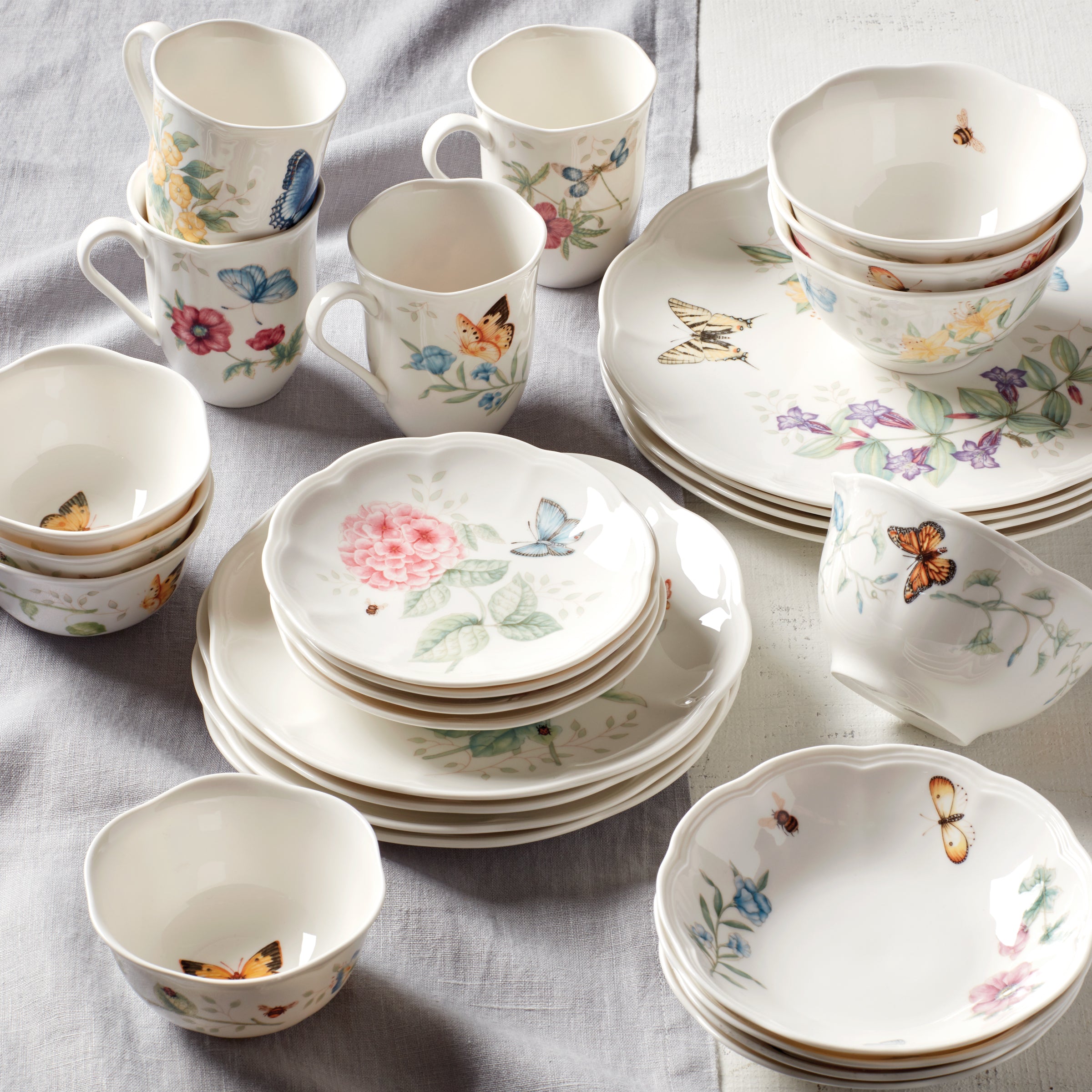 Lenox Westmore Butterfly Meadow 28-Piece Dinnerware Set - Image 13