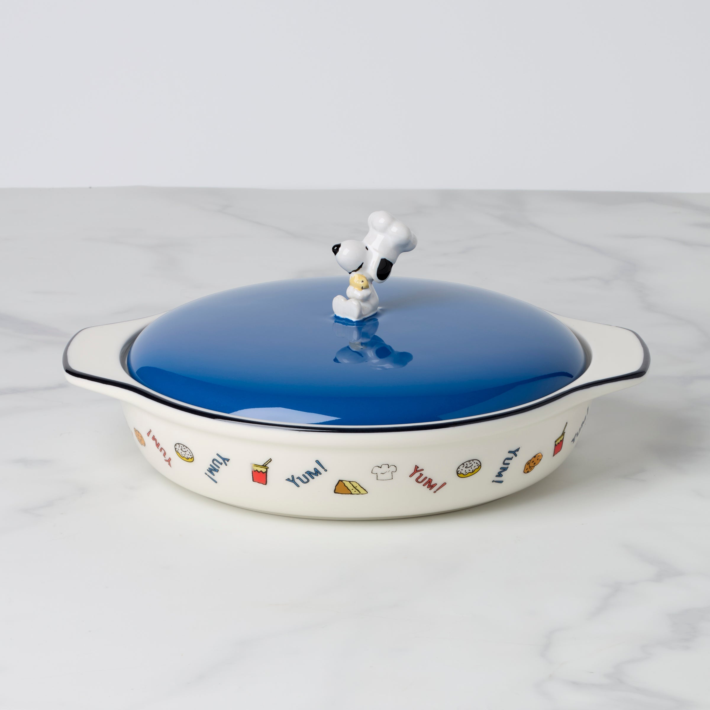 Lenox Westmore Chef Snoopy Covered Casserole Dish