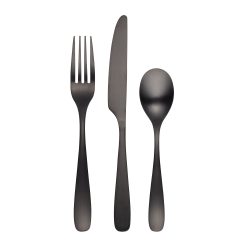 Lenox Westmore Eliana Black Satin 12-Piece Flatware Set