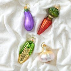 Alternative view of Lenox Westmore Retro Blown Glass Eggplant Ornament
