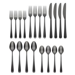 Alternative view of Lenox Westmore Rafael Black Satin 20-Piece Flatware Set