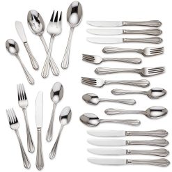 Lenox Westmore Melon Bud Frosted 45-Piece Flatware Set