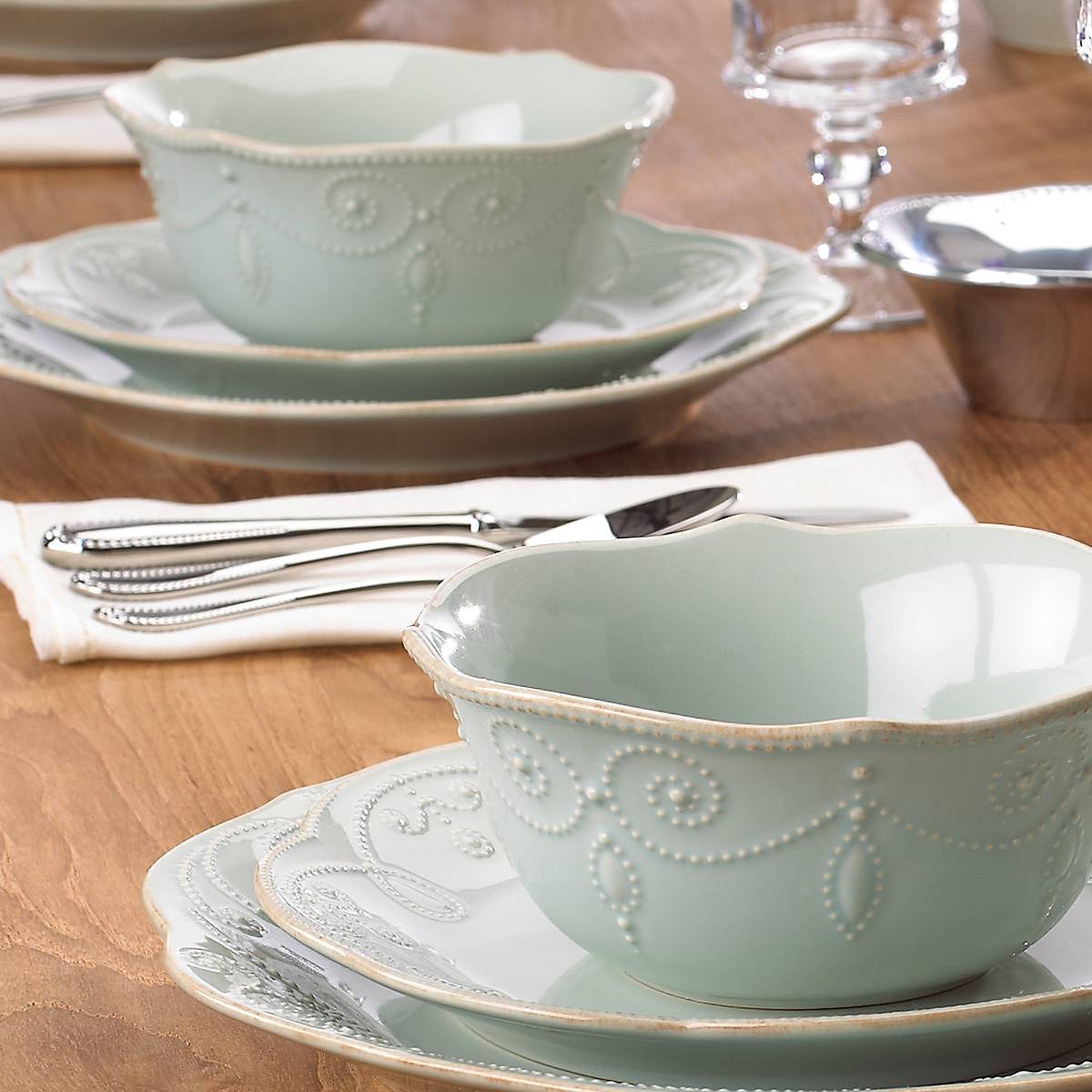Lenox Westmore French Perle Ice Blue 4-Piece Place Setting - Image 4