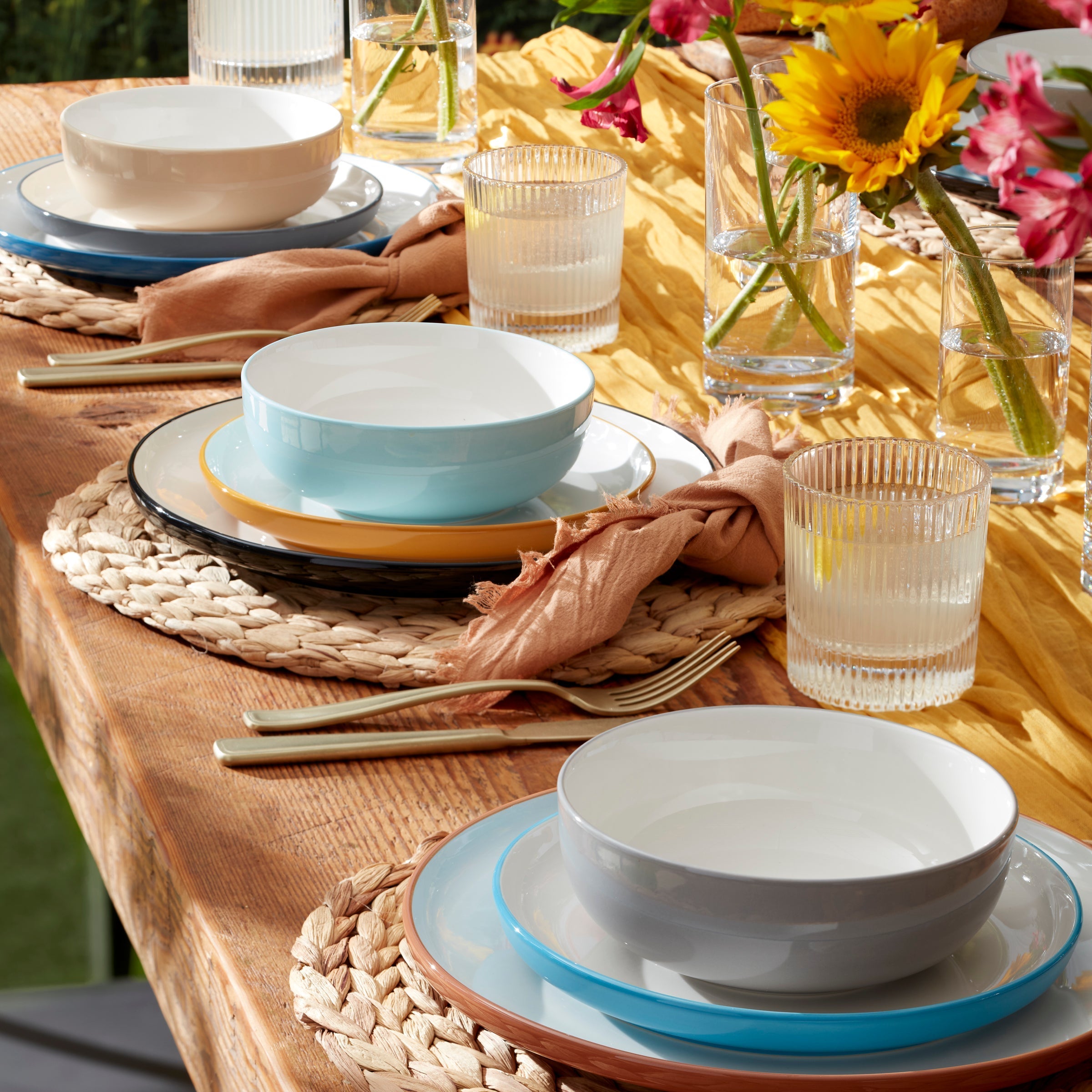 Lenox Westmore 24 Seven Colors Turquoise 12-Piece Dinnerware Set - Image 6