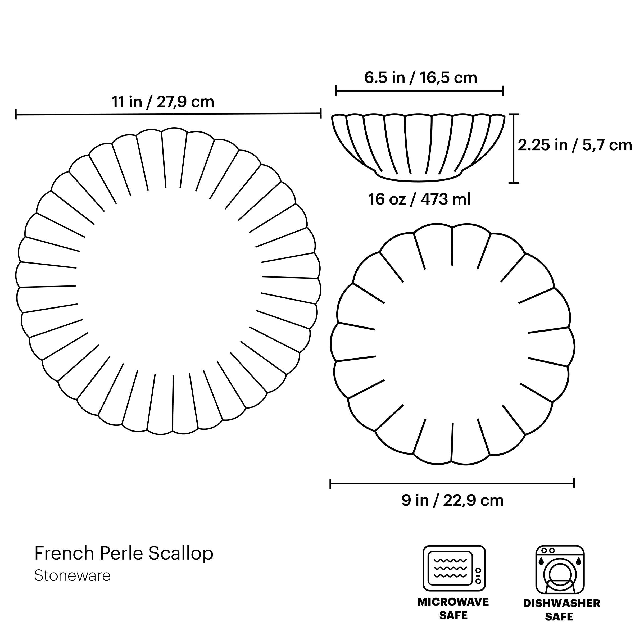 Lenox Westmore French Perle Scallop White 12-Piece Dinnerware Set - Image 13