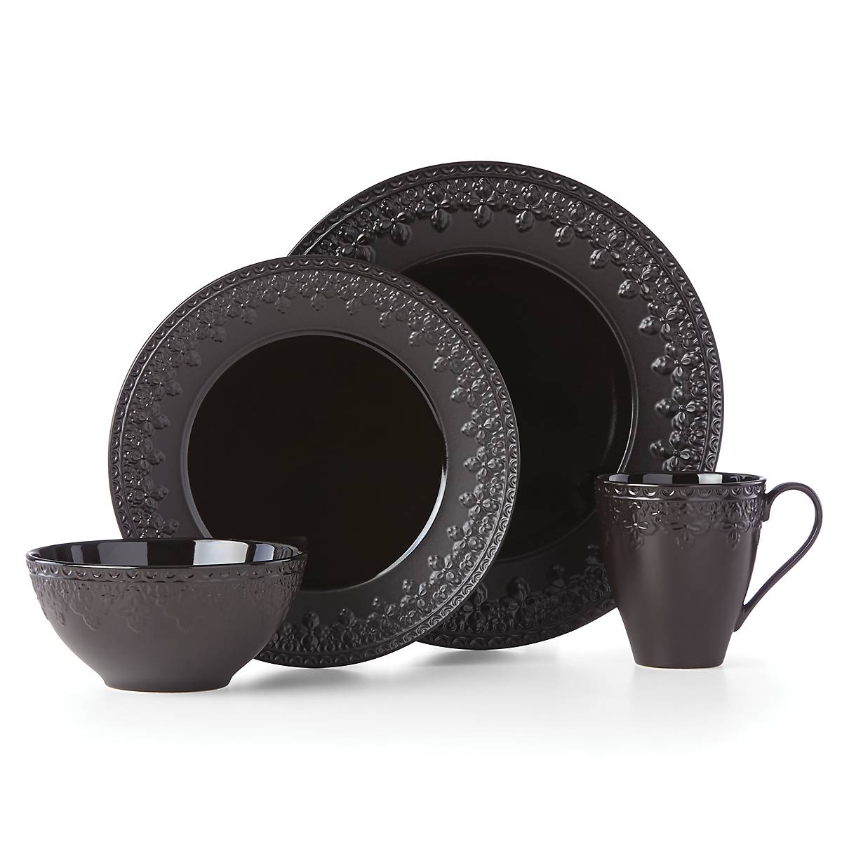 Lenox Westmore Chelse Muse Fleur Black All-Purpose Bowls, Set of 4 - Image 8