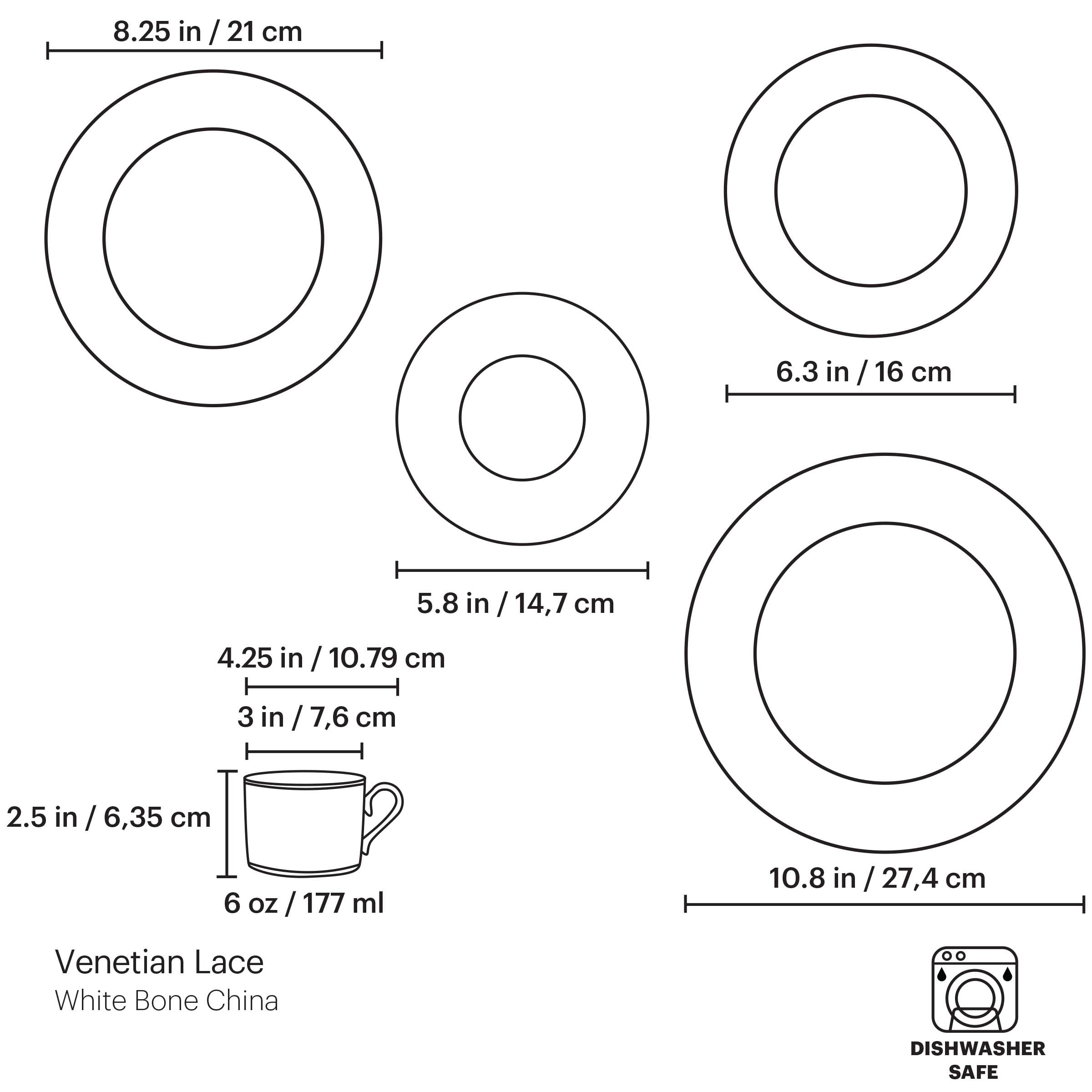 Lenox Westmore Venetian Lace 5-Piece Place Setting - Image 9