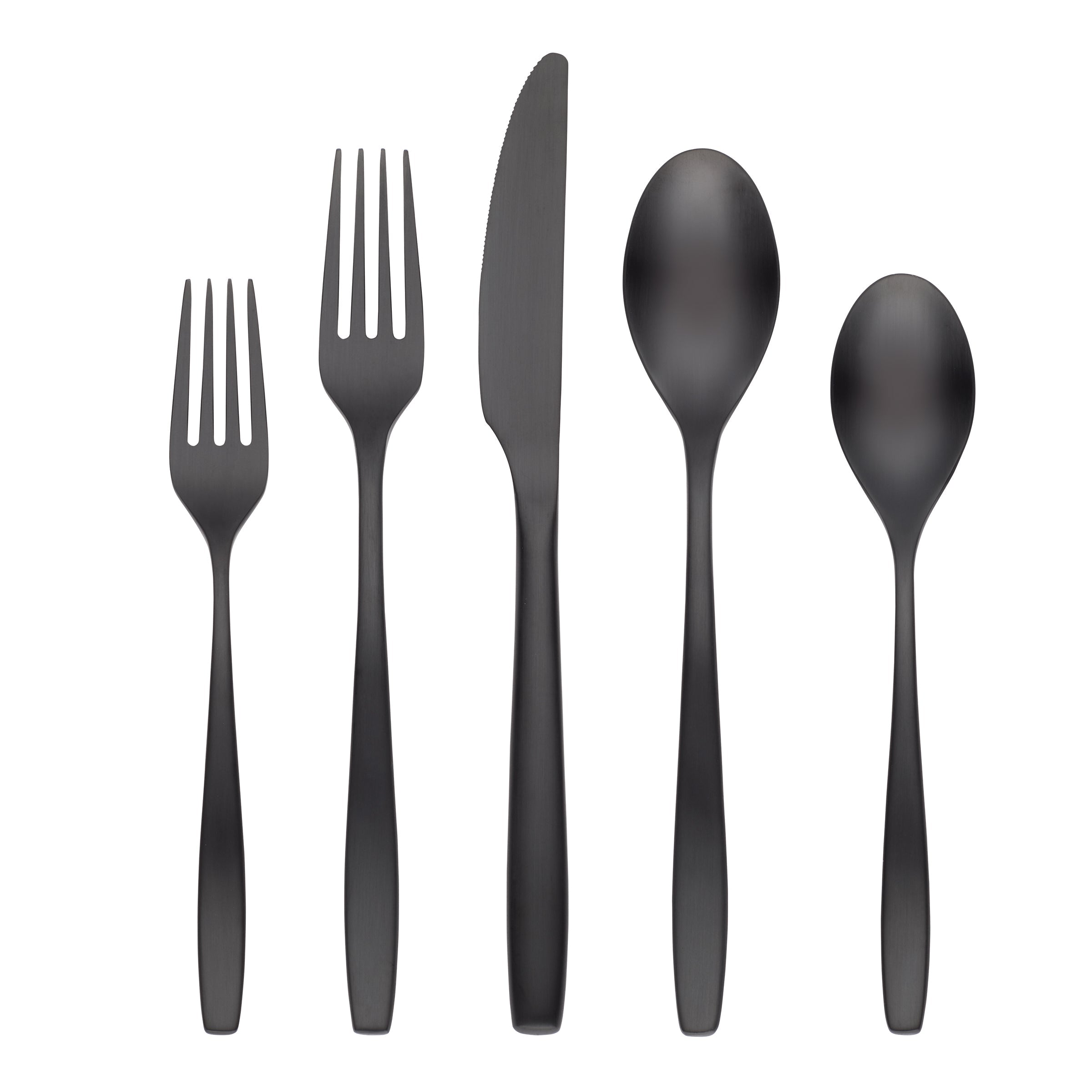 Lenox Westmore Averie Black Satin 20-Piece Flatware Set - Image 3