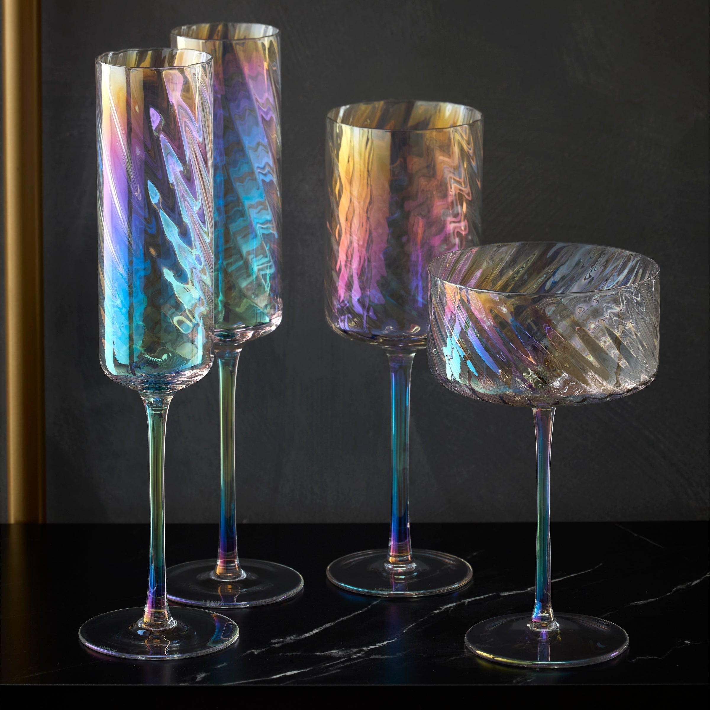 Lenox Westmore Tuscany Classics Iridescent White Wine Glasses, Set of 4 - Image 7