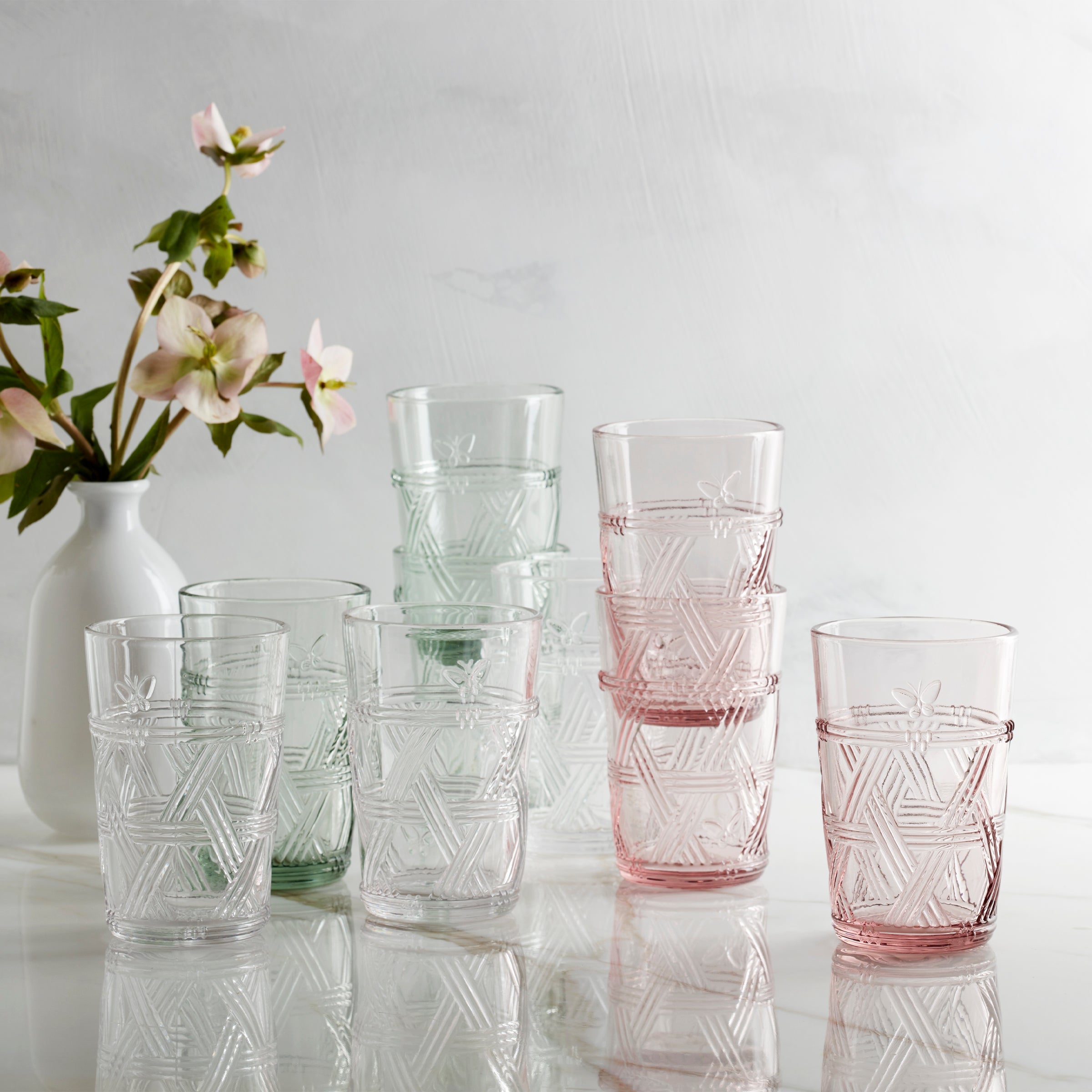 Lenox Westmore Butterfly Meadow Pink Tall Glasses, Set of 4 - Image 6