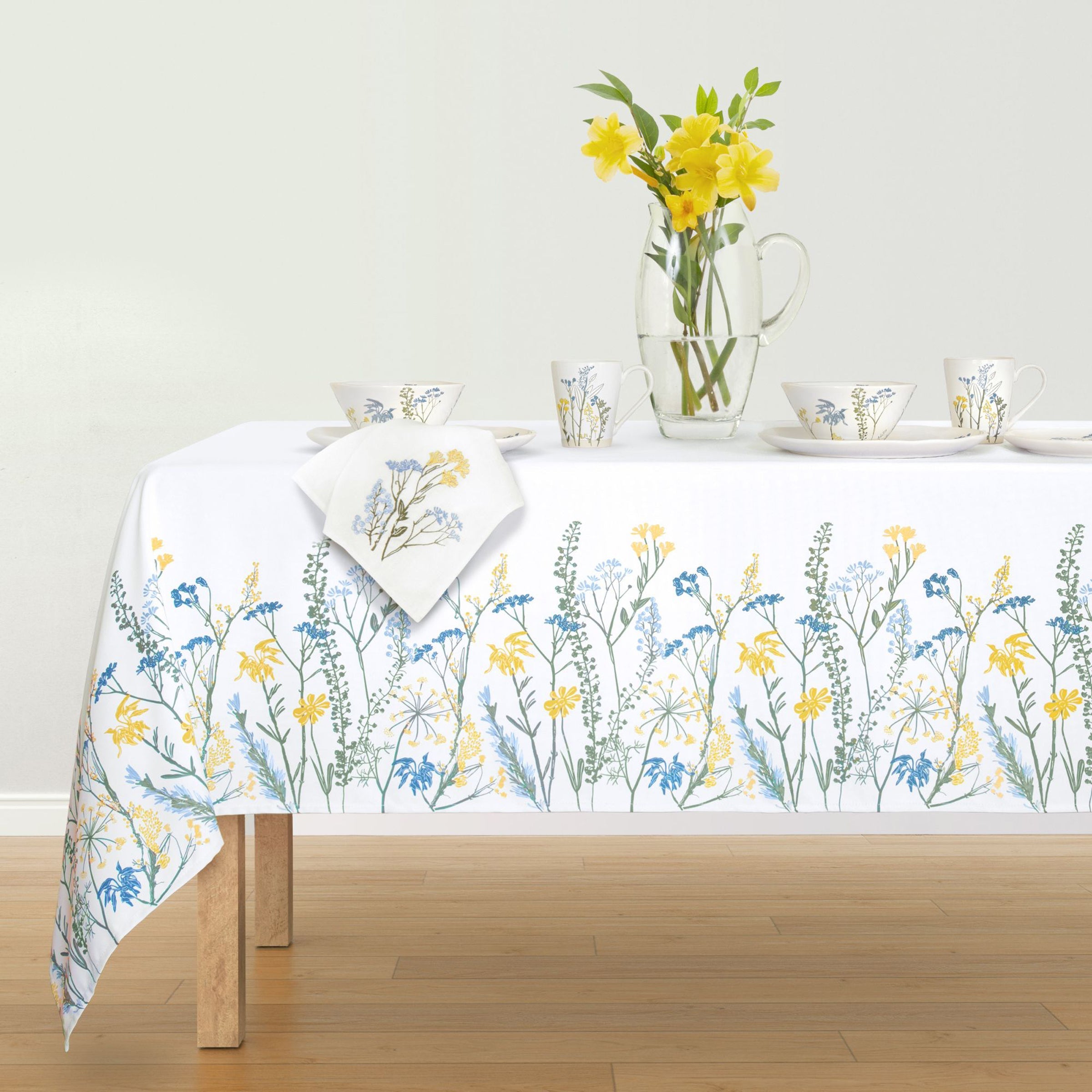 Lenox Westmore Wildflowers Border 60x120 Tablecloth