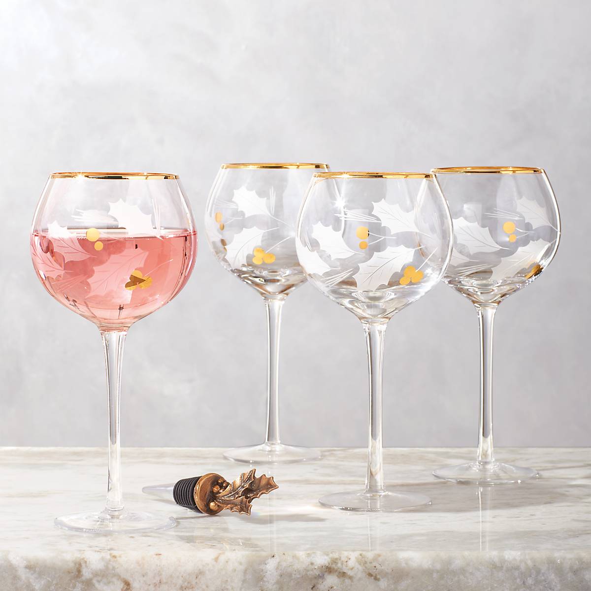 Lenox Westmore Holiday Gold Balloon Glasses, Set of 4 - Image 4