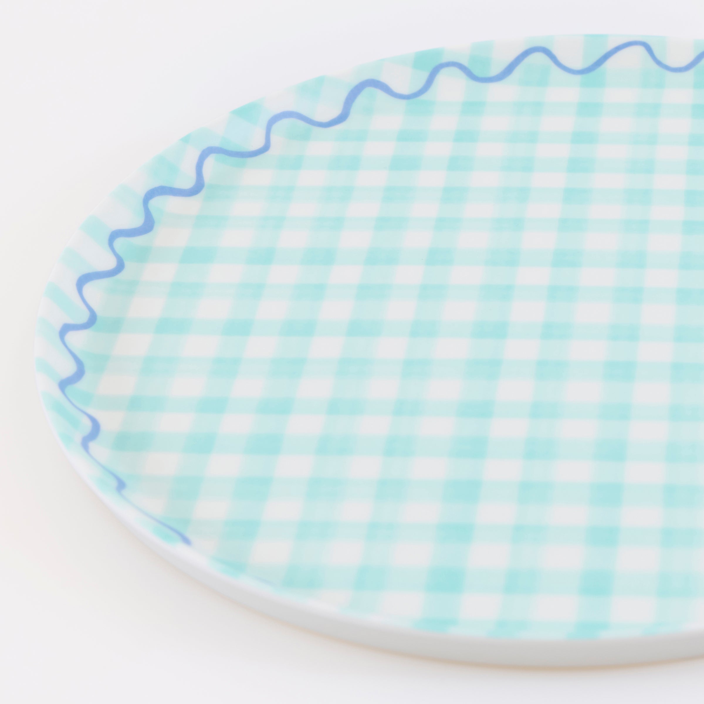 Lenox Westmore Gingham Reusable Large Plates, Set of 6 - Image 3