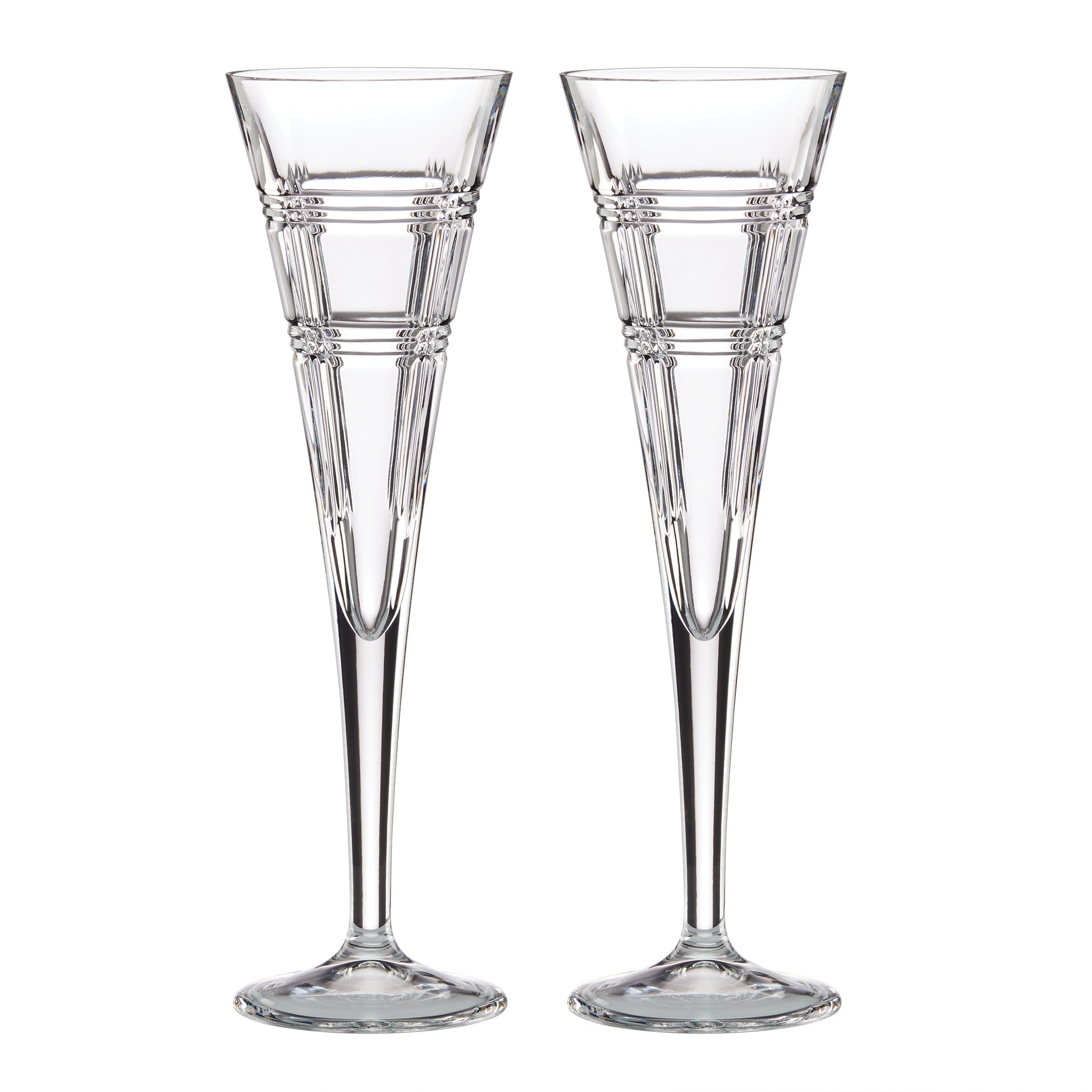 Lenox Westmore Hudson Crystal Toasting Flutes, Set of 2