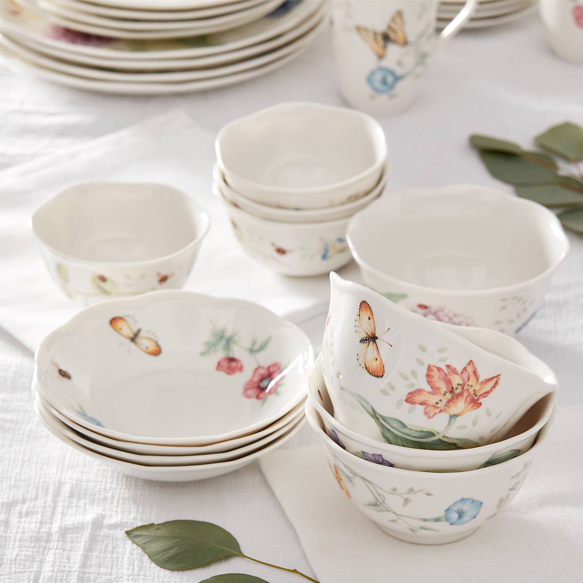 Lenox Westmore Butterfly Meadow 28-Piece Dinnerware Set - Image 15